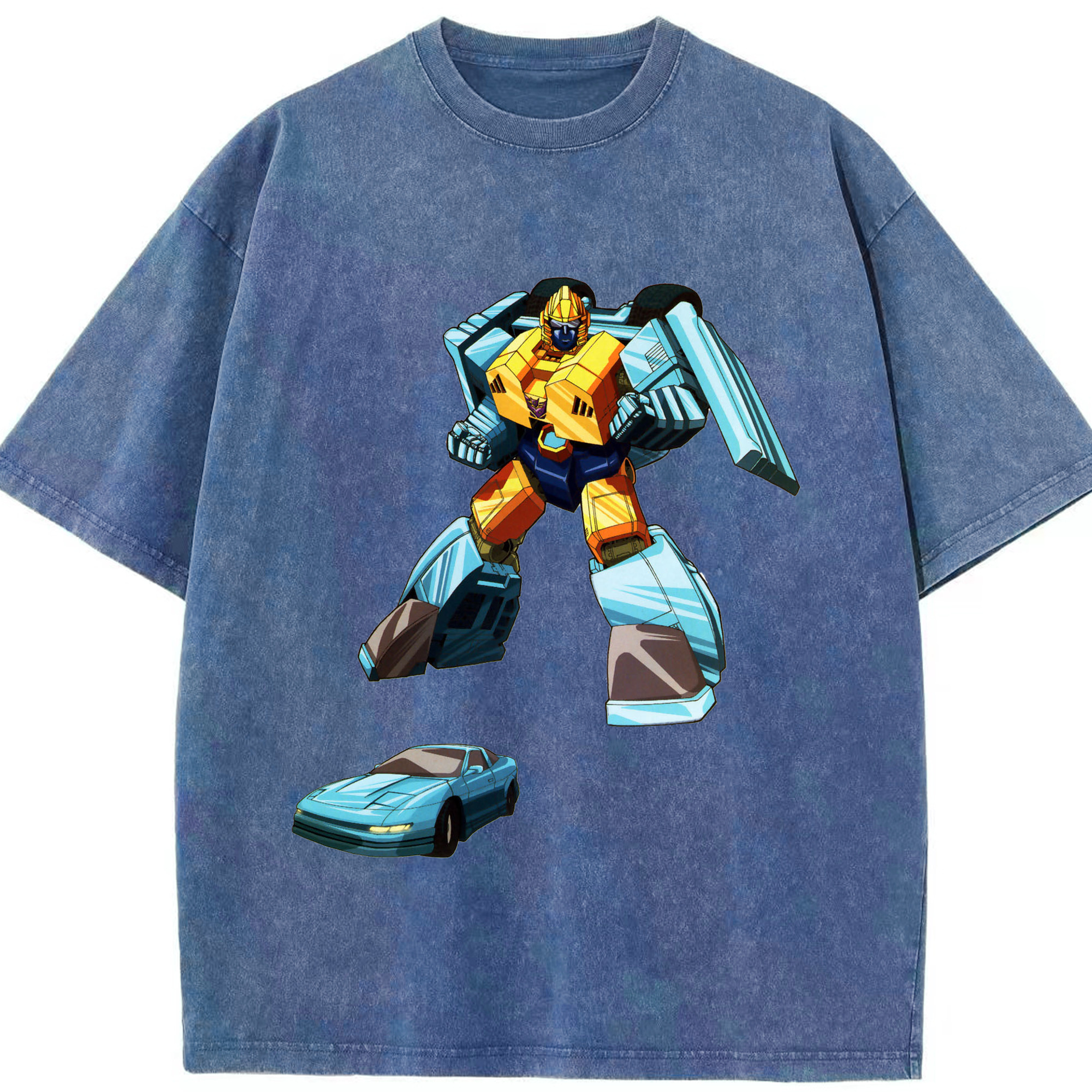 （画像用）  綿100% ヴィンテージ風 半袖Tシャツ（フロントプリント）