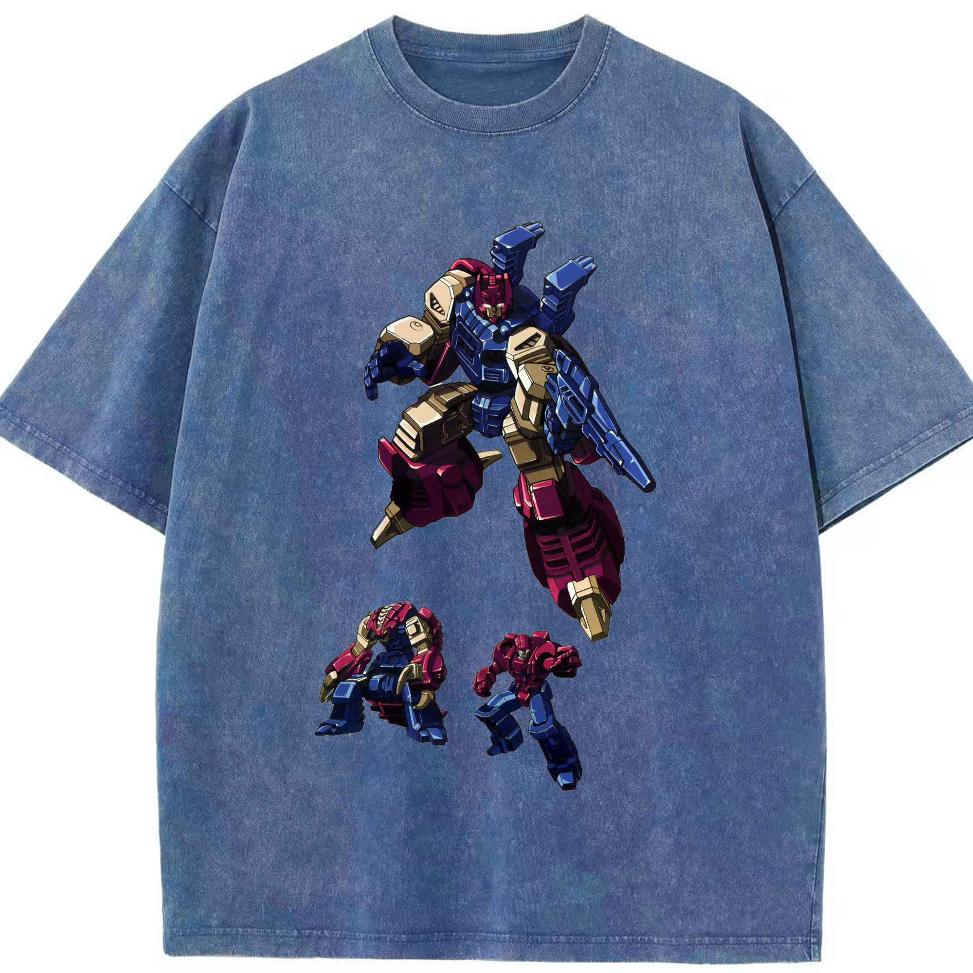 （画像用）  綿100% ヴィンテージ風 半袖Tシャツ（フロントプリント）