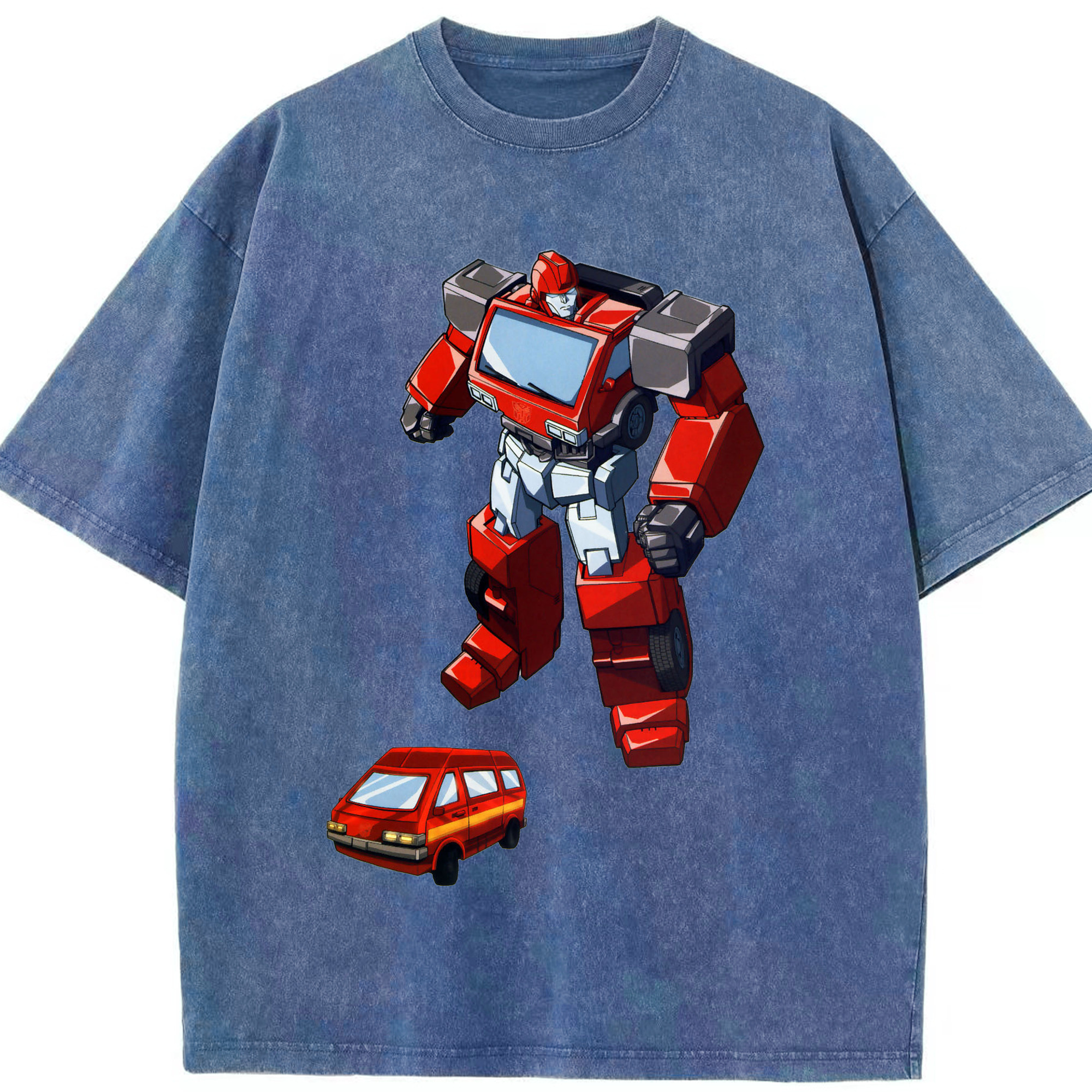（画像用）  綿100% ヴィンテージ風 半袖Tシャツ（フロントプリント）