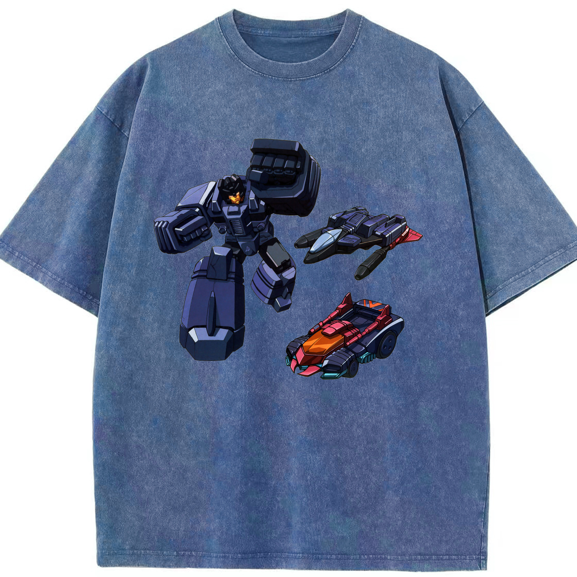 （画像用）  綿100% ヴィンテージ風 半袖Tシャツ（フロントプリント）