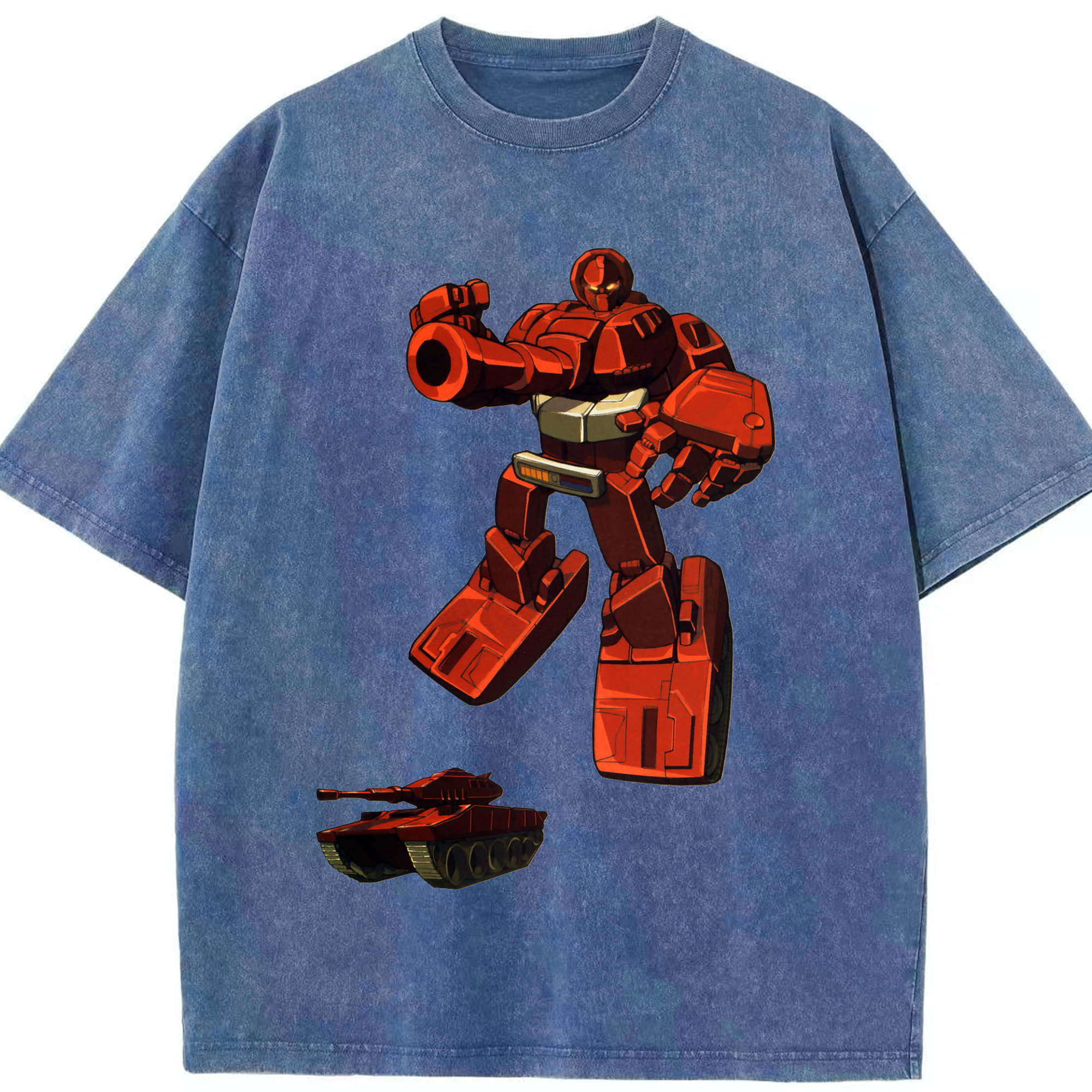 （画像用）  綿100% ヴィンテージ風 半袖Tシャツ（フロントプリント）
