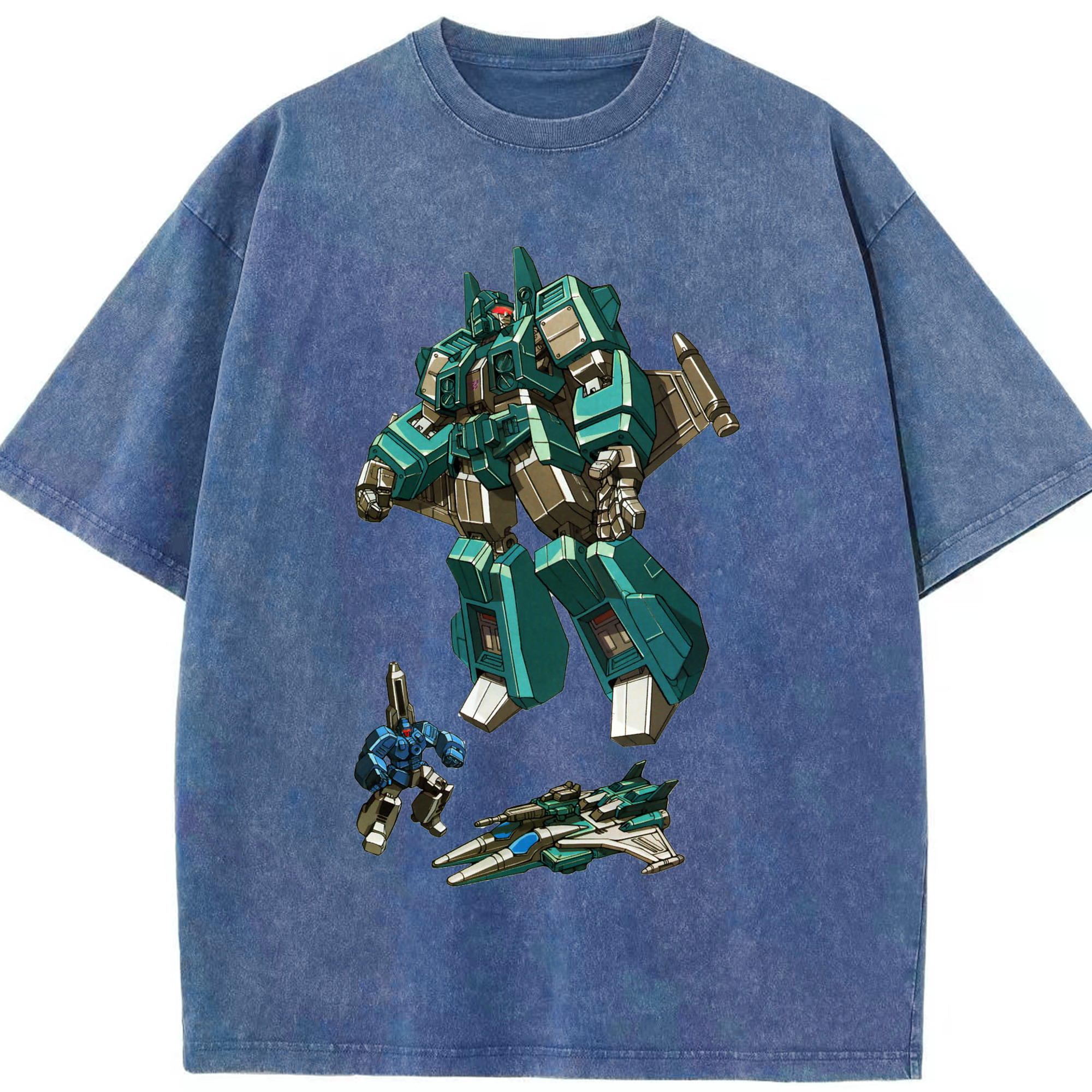 （画像用）  綿100% ヴィンテージ風 半袖Tシャツ（フロントプリント）