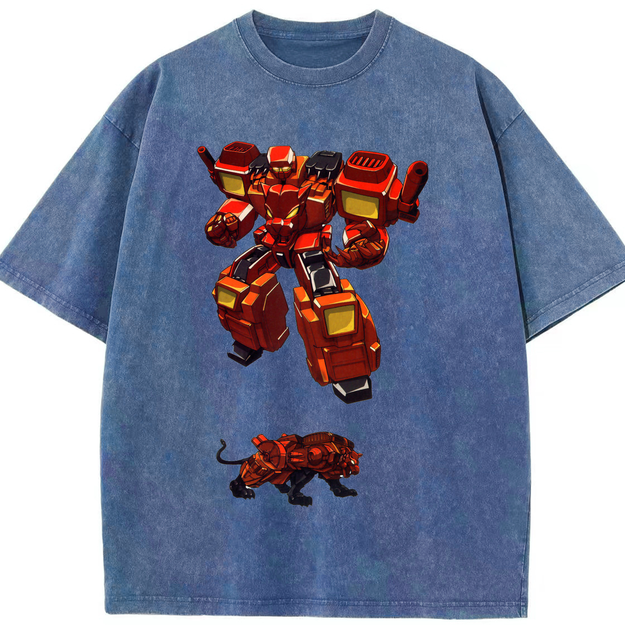（画像用）  綿100% ヴィンテージ風 半袖Tシャツ（フロントプリント）