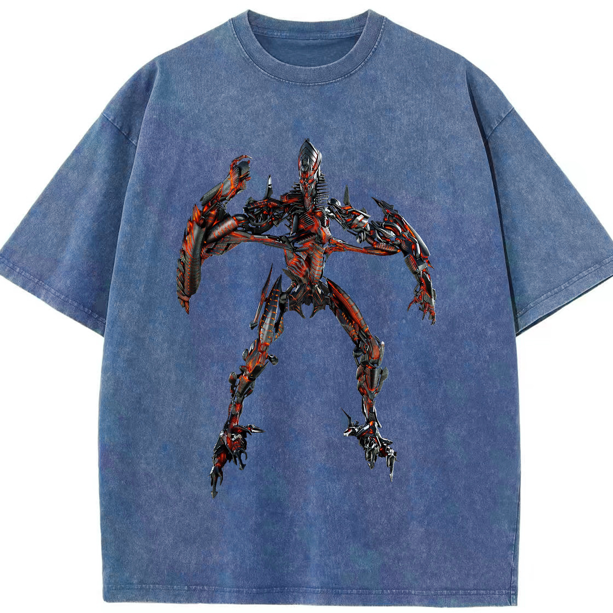 （画像用）  綿100% ヴィンテージ風 半袖Tシャツ（フロントプリント）