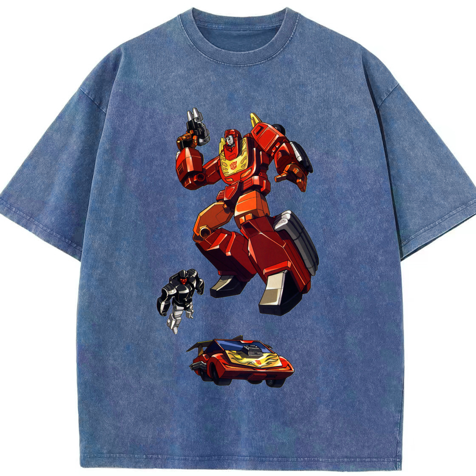 （画像用）  綿100% ヴィンテージ風 半袖Tシャツ（フロントプリント）