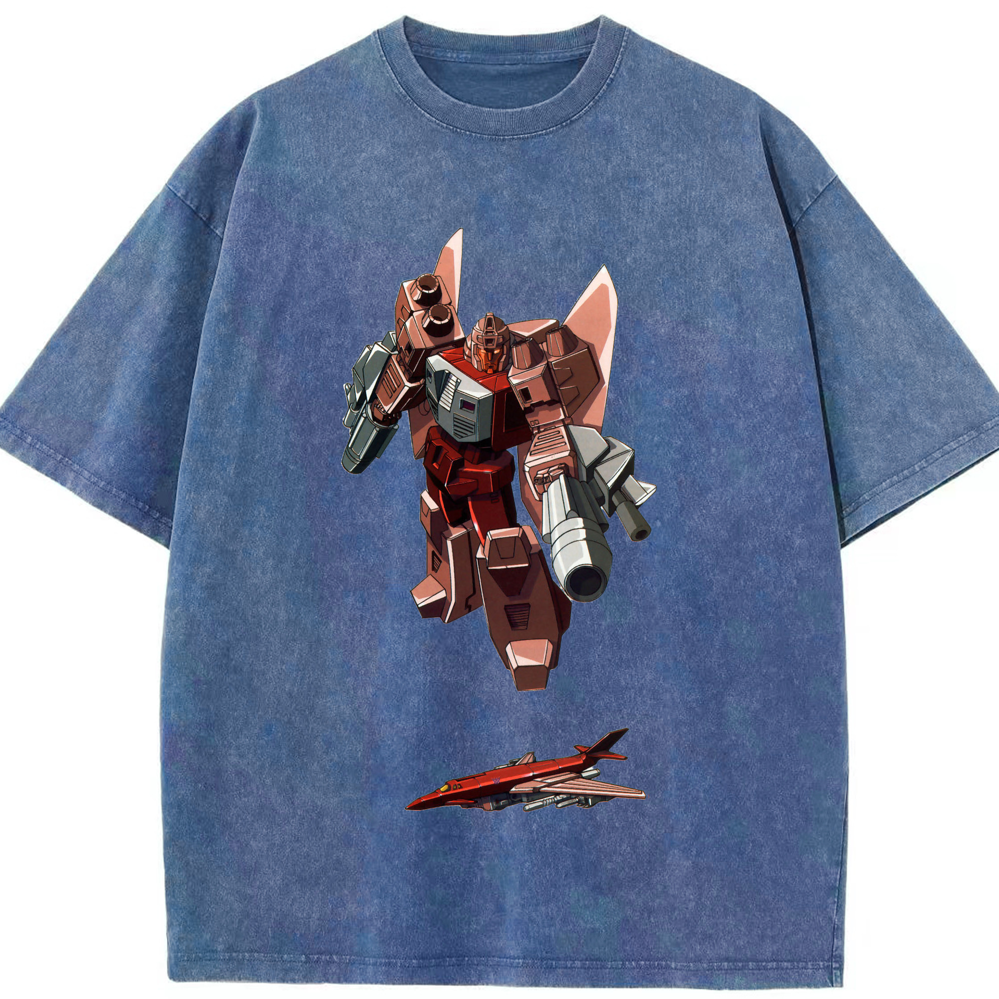 （画像用）  綿100% ヴィンテージ風 半袖Tシャツ（フロントプリント）