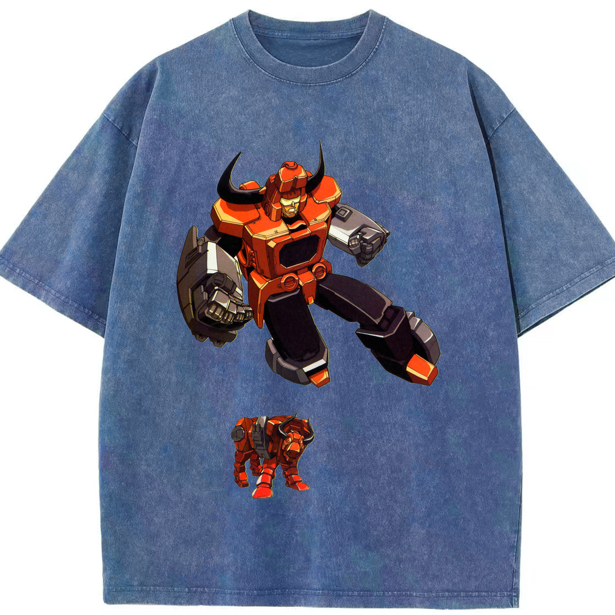（画像用）  綿100% ヴィンテージ風 半袖Tシャツ（フロントプリント）