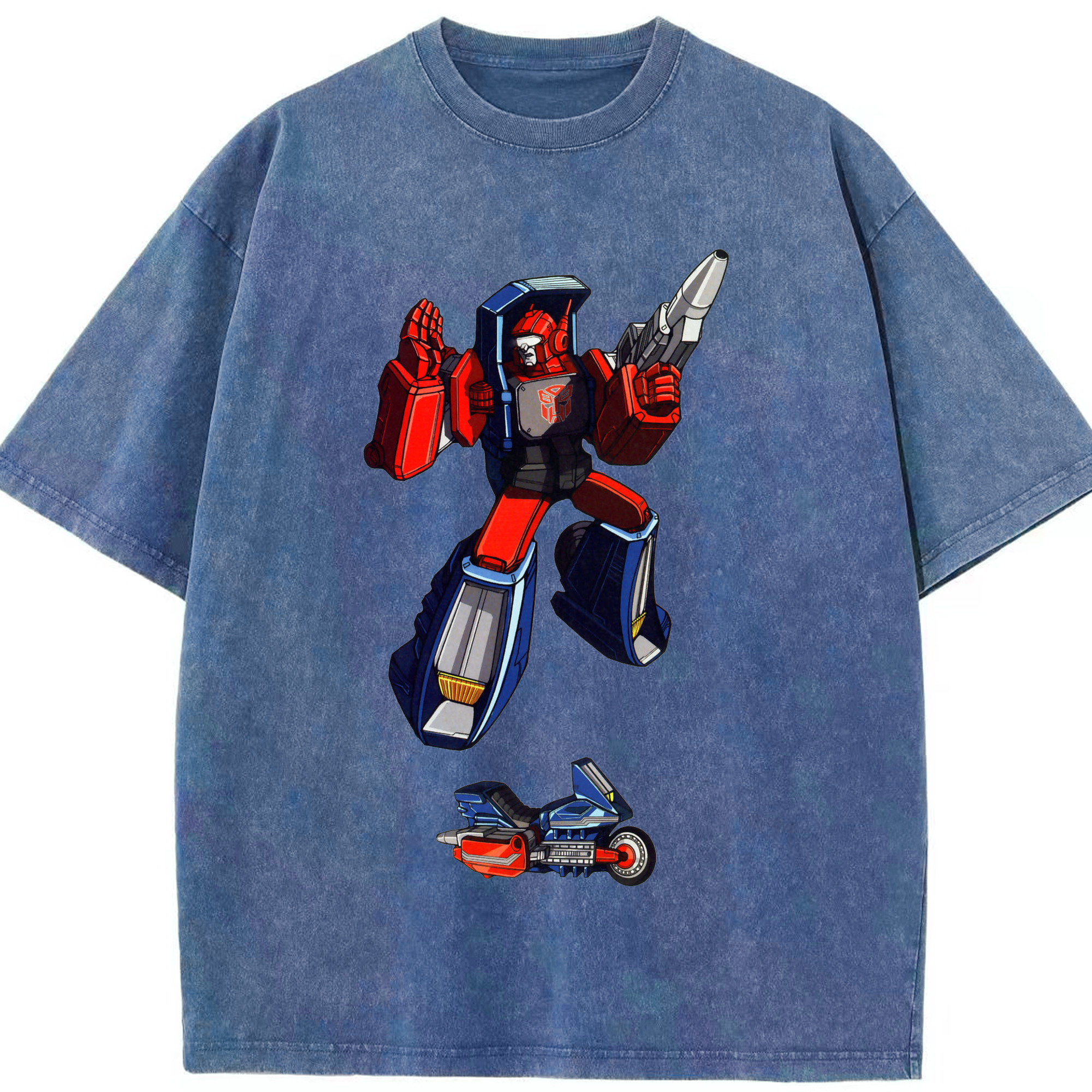 （画像用）  綿100% ヴィンテージ風 半袖Tシャツ（フロントプリント）