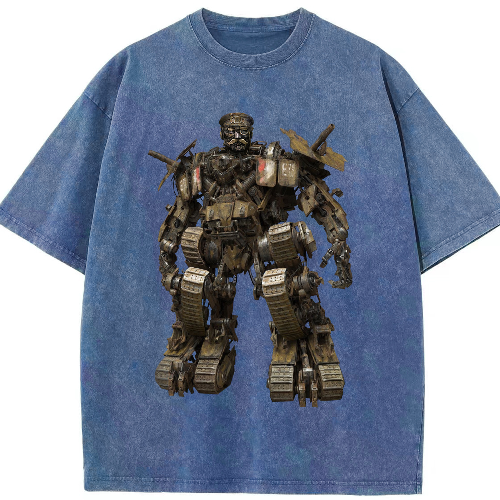 （画像用）  綿100% ヴィンテージ風 半袖Tシャツ（フロントプリント）
