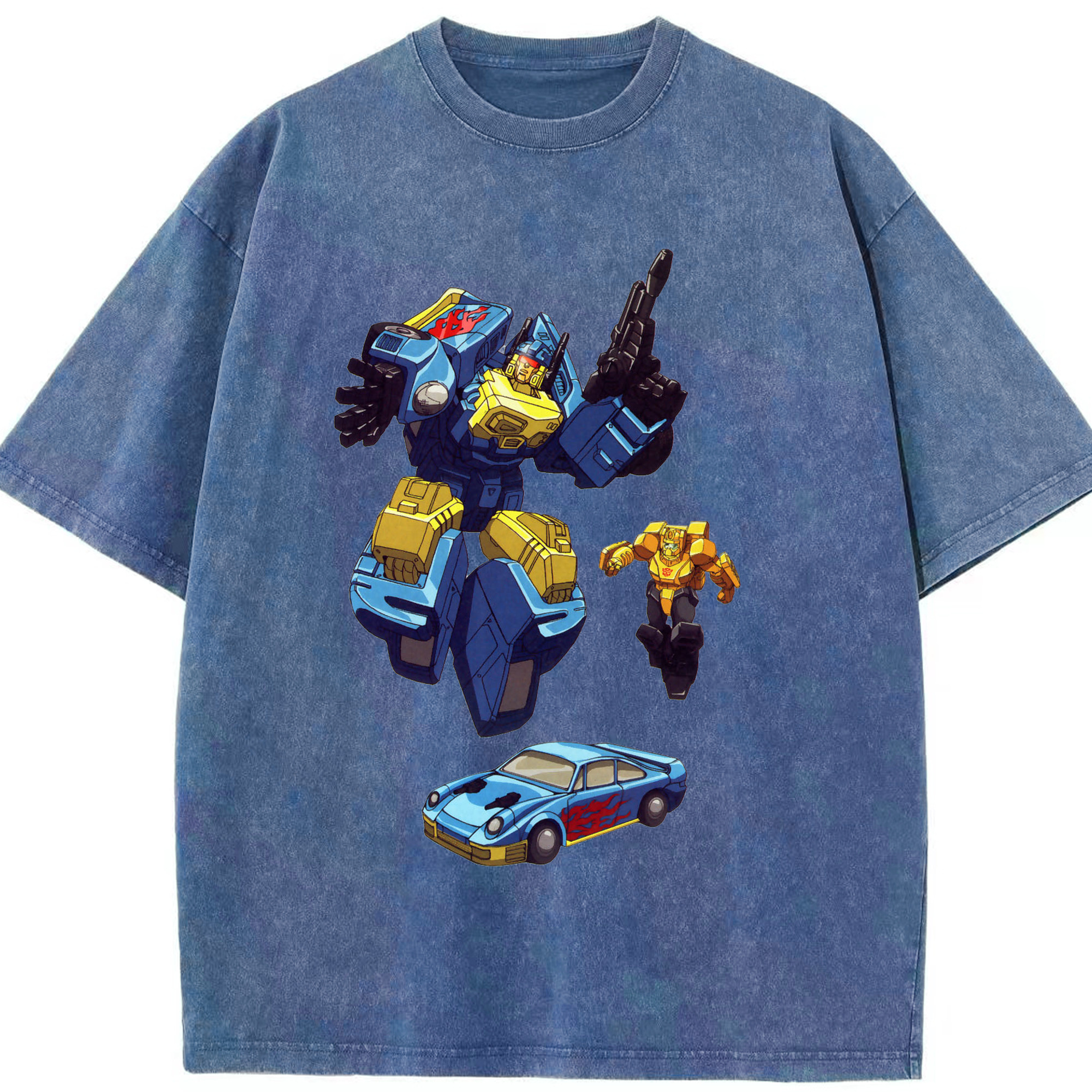 （画像用）  綿100% ヴィンテージ風 半袖Tシャツ（フロントプリント）