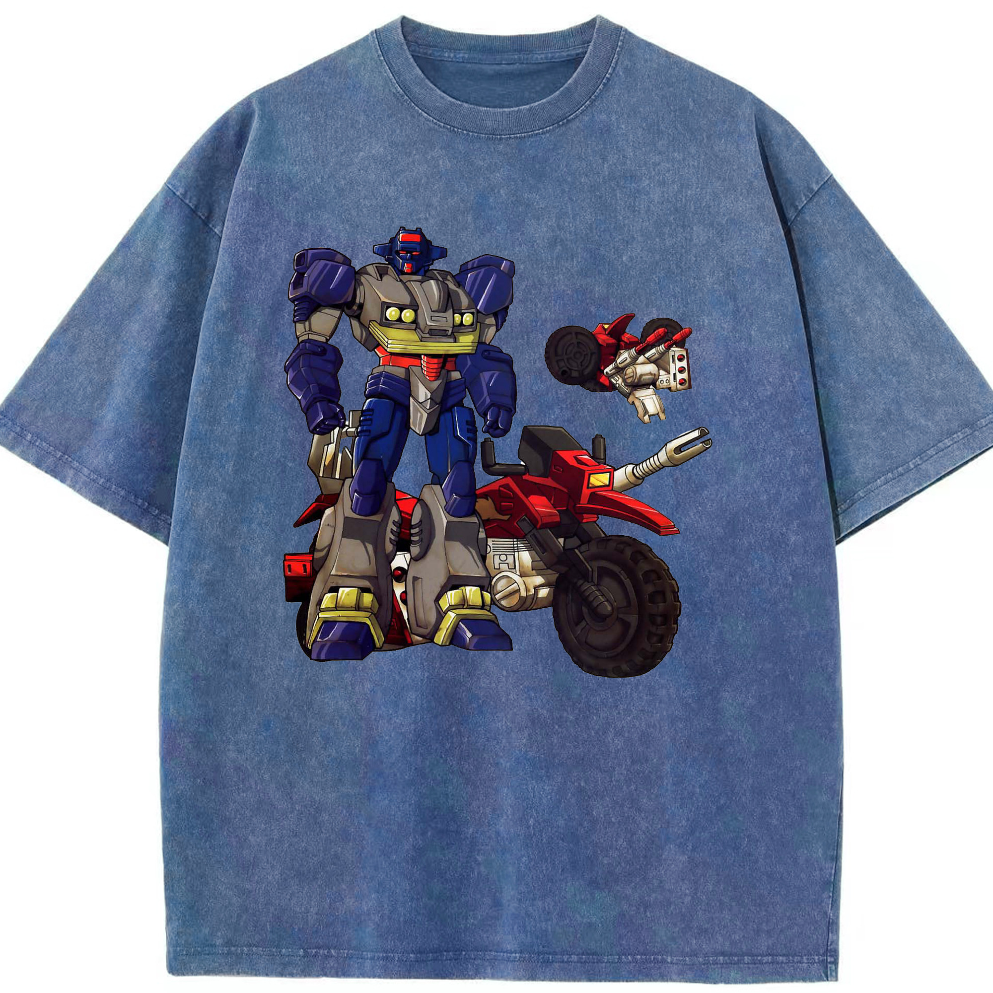 （画像用）  綿100% ヴィンテージ風 半袖Tシャツ（フロントプリント）