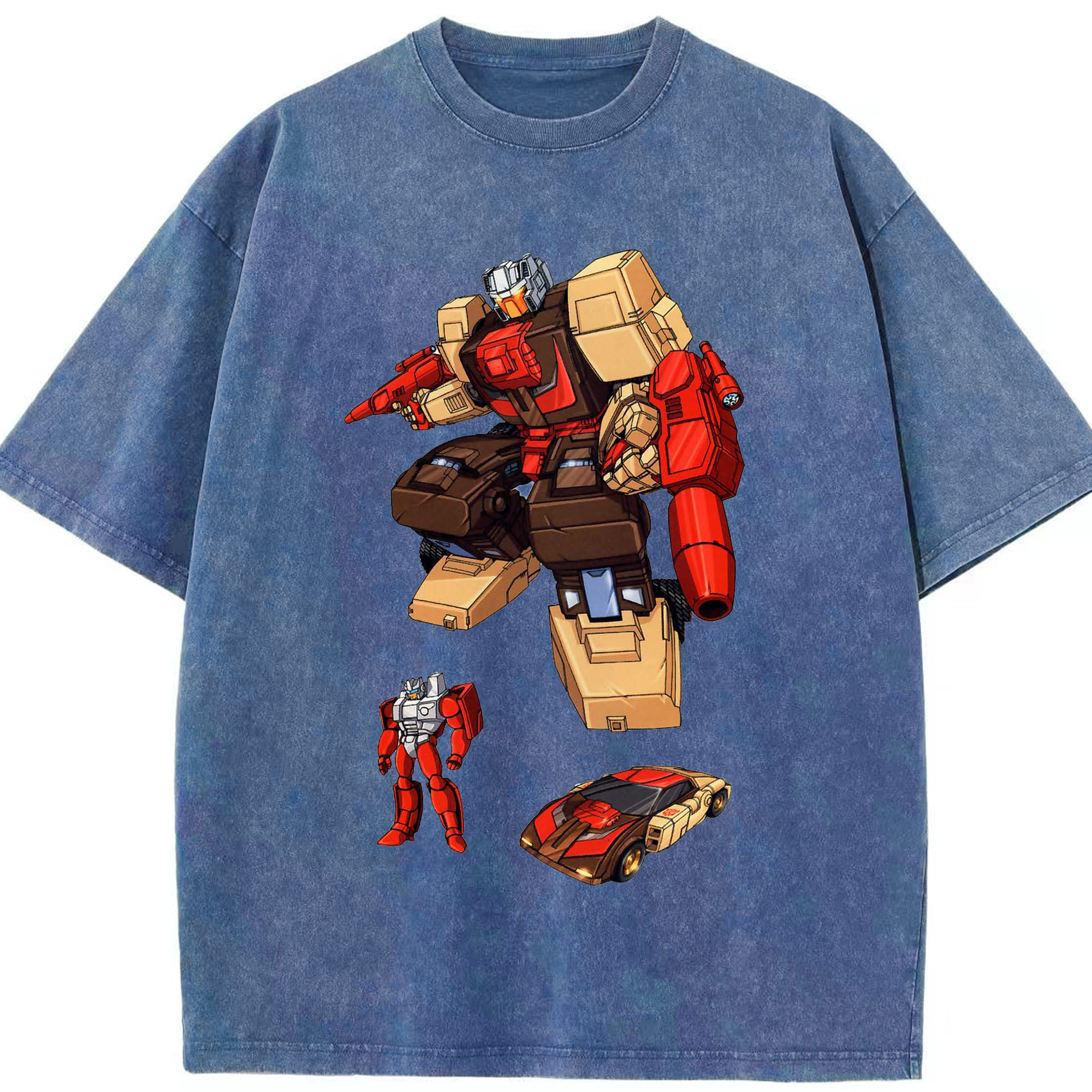 （画像用）  綿100% ヴィンテージ風 半袖Tシャツ（フロントプリント）