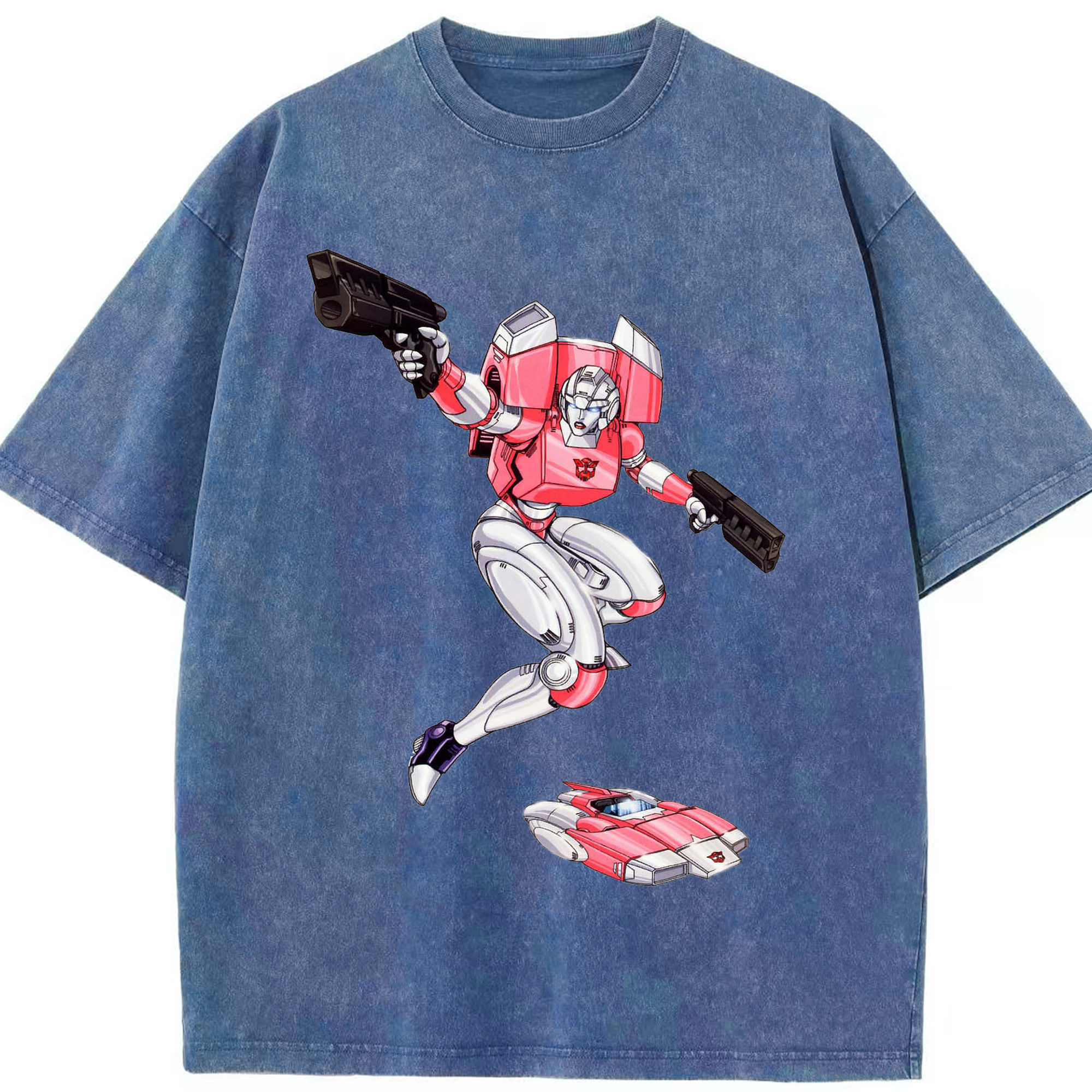 （画像用）  綿100% ヴィンテージ風 半袖Tシャツ（フロントプリント）