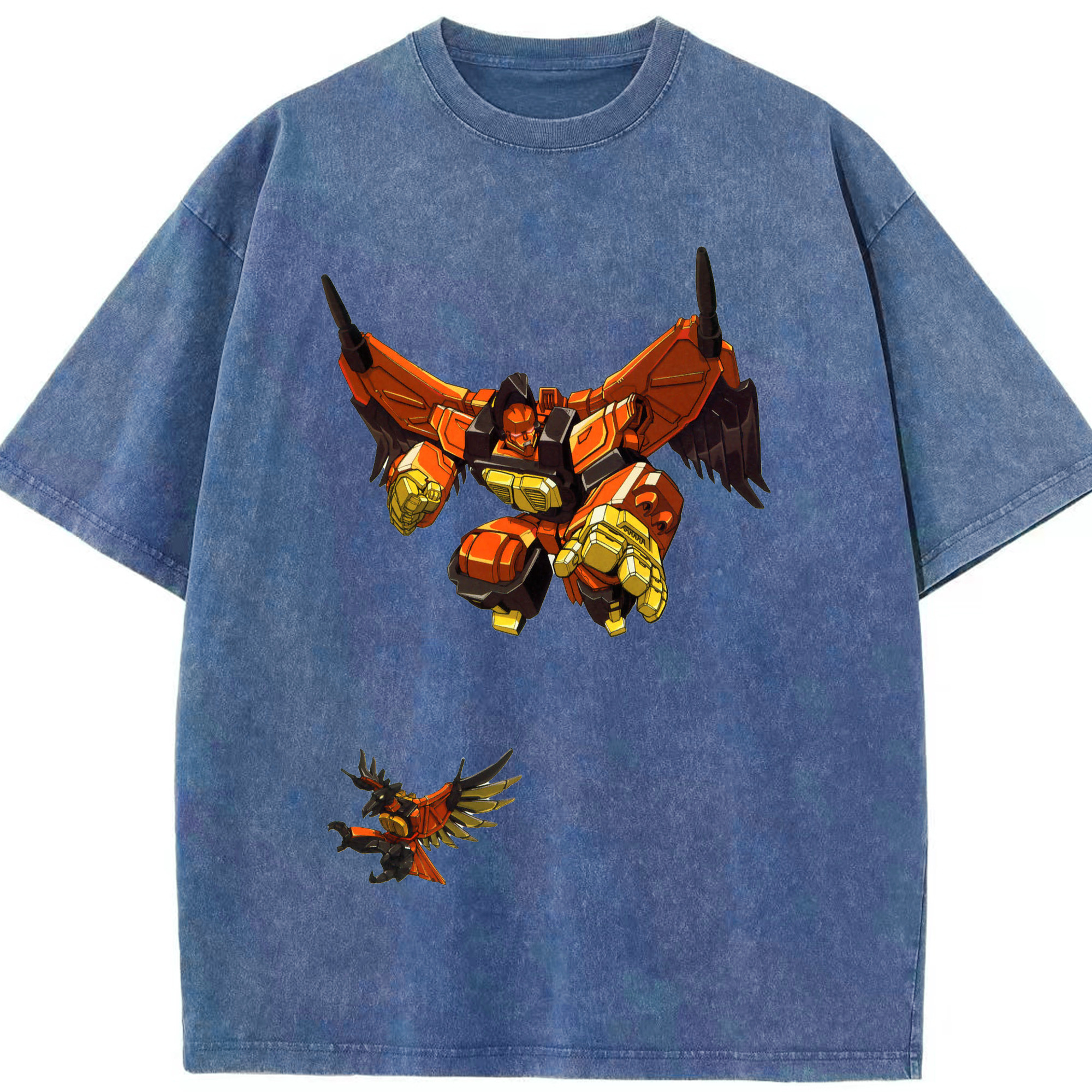 （画像用）  綿100% ヴィンテージ風 半袖Tシャツ（フロントプリント）