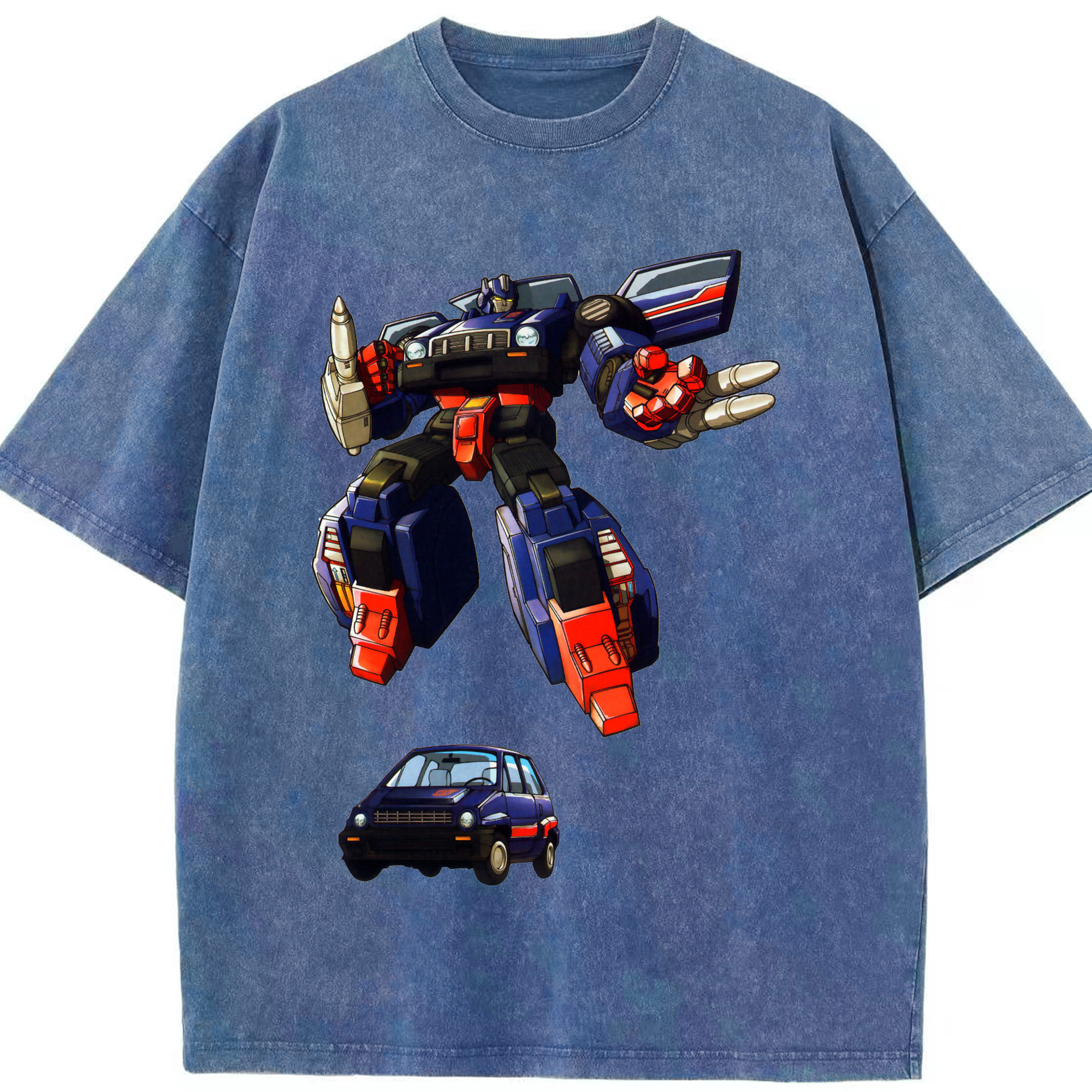 （画像用）  綿100% ヴィンテージ風 半袖Tシャツ（フロントプリント）