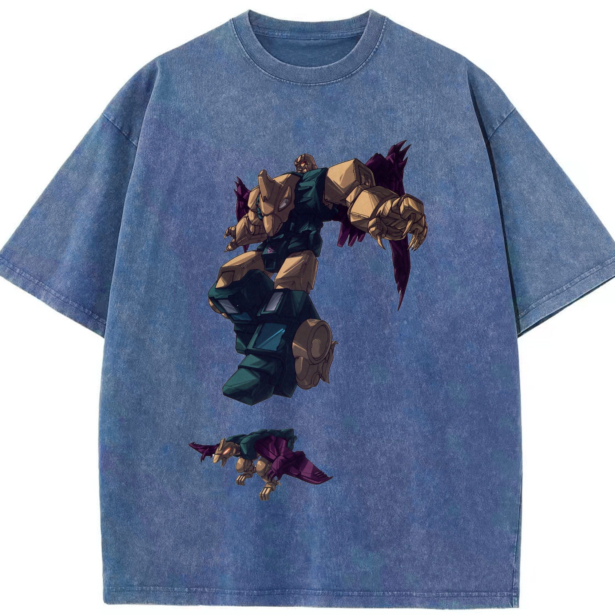 （画像用）  綿100% ヴィンテージ風 半袖Tシャツ（フロントプリント）