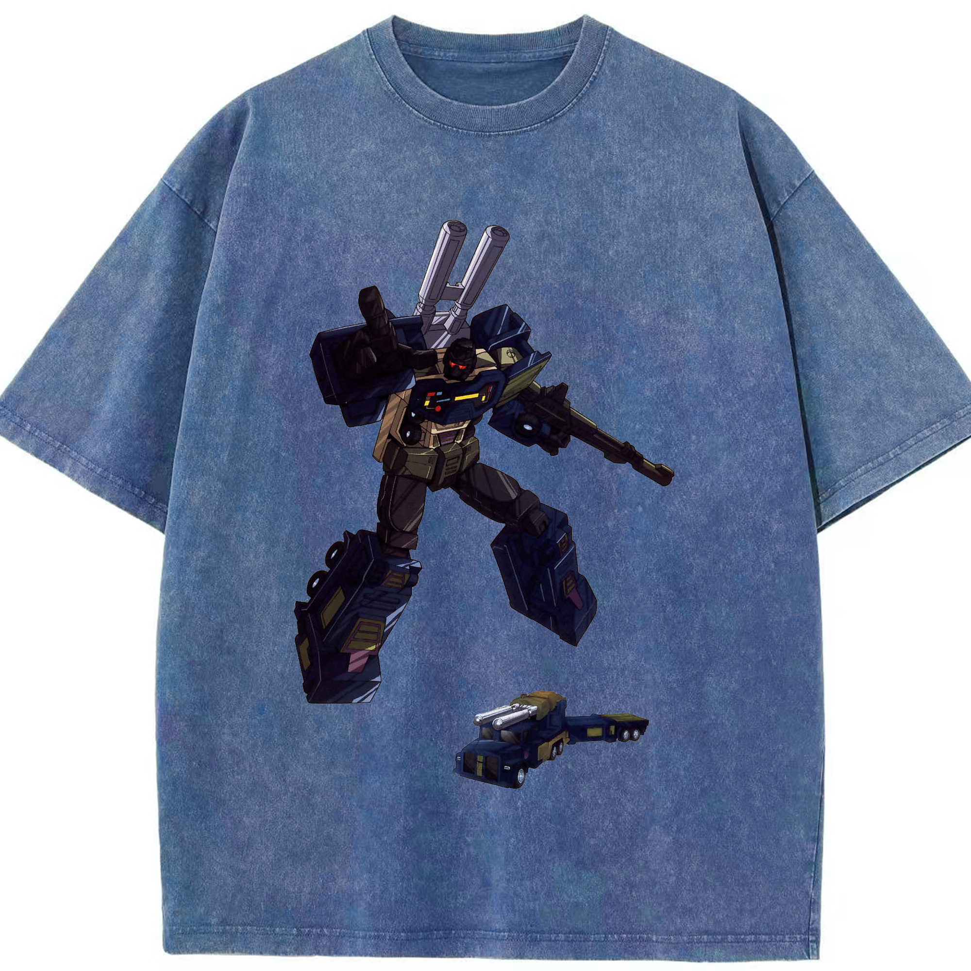 （画像用）  綿100% ヴィンテージ風 半袖Tシャツ（フロントプリント）