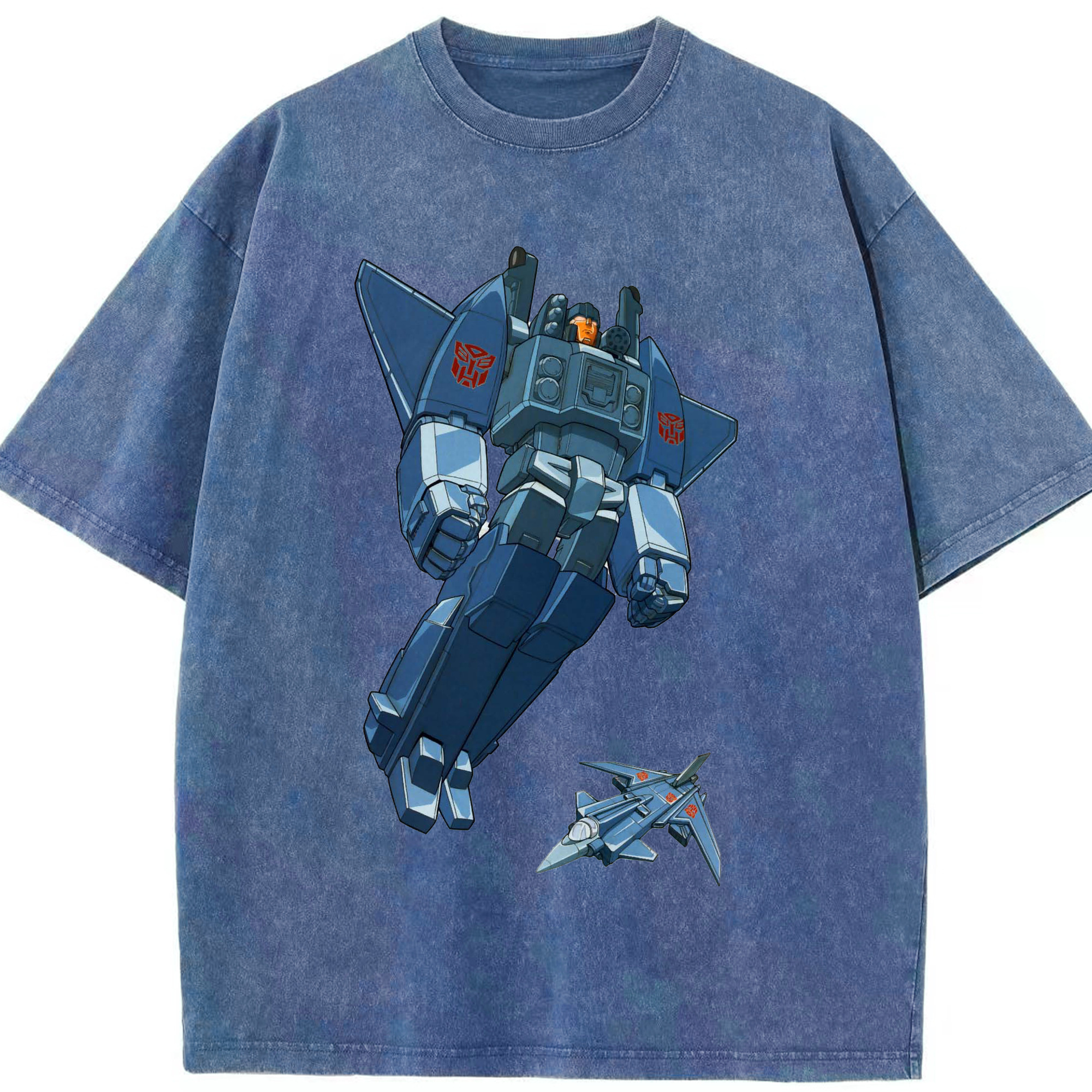 （画像用）  綿100% ヴィンテージ風 半袖Tシャツ（フロントプリント）