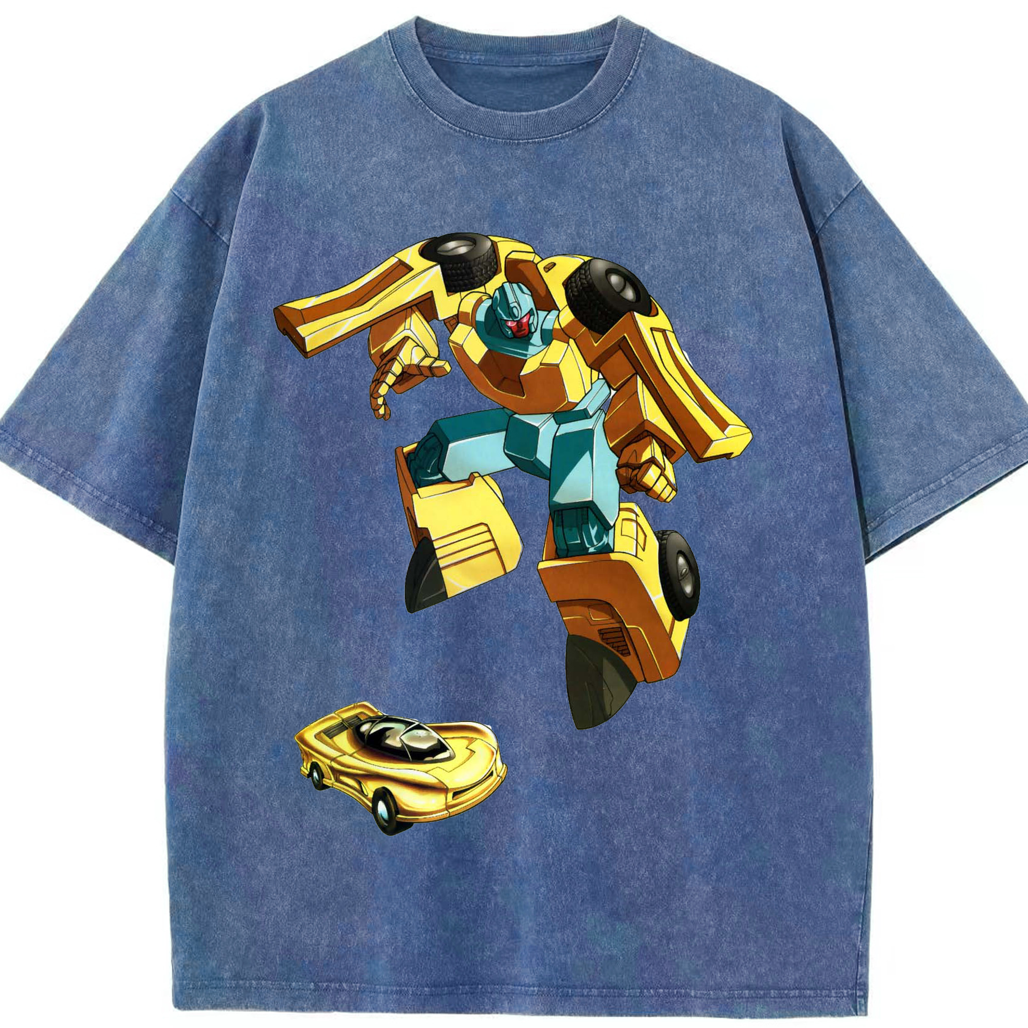 （画像用）  綿100% ヴィンテージ風 半袖Tシャツ（フロントプリント）
