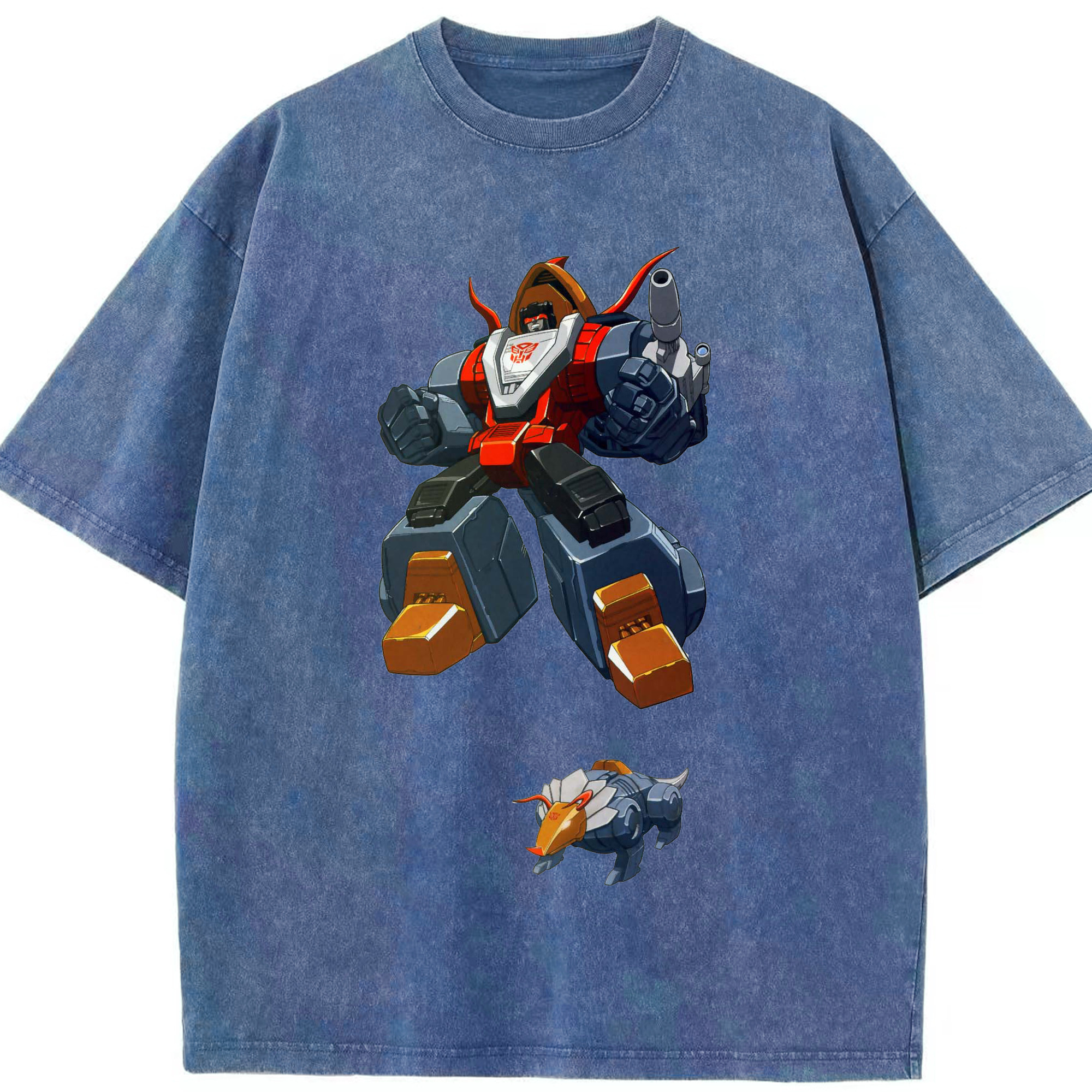 （画像用）  綿100% ヴィンテージ風 半袖Tシャツ（フロントプリント）