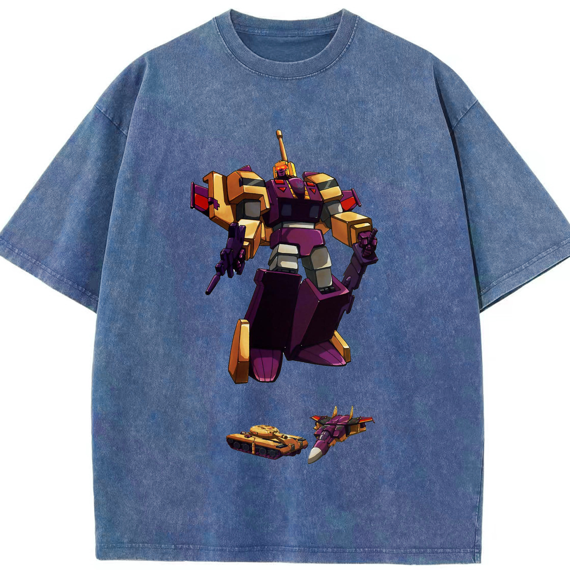 （画像用）  綿100% ヴィンテージ風 半袖Tシャツ（フロントプリント）
