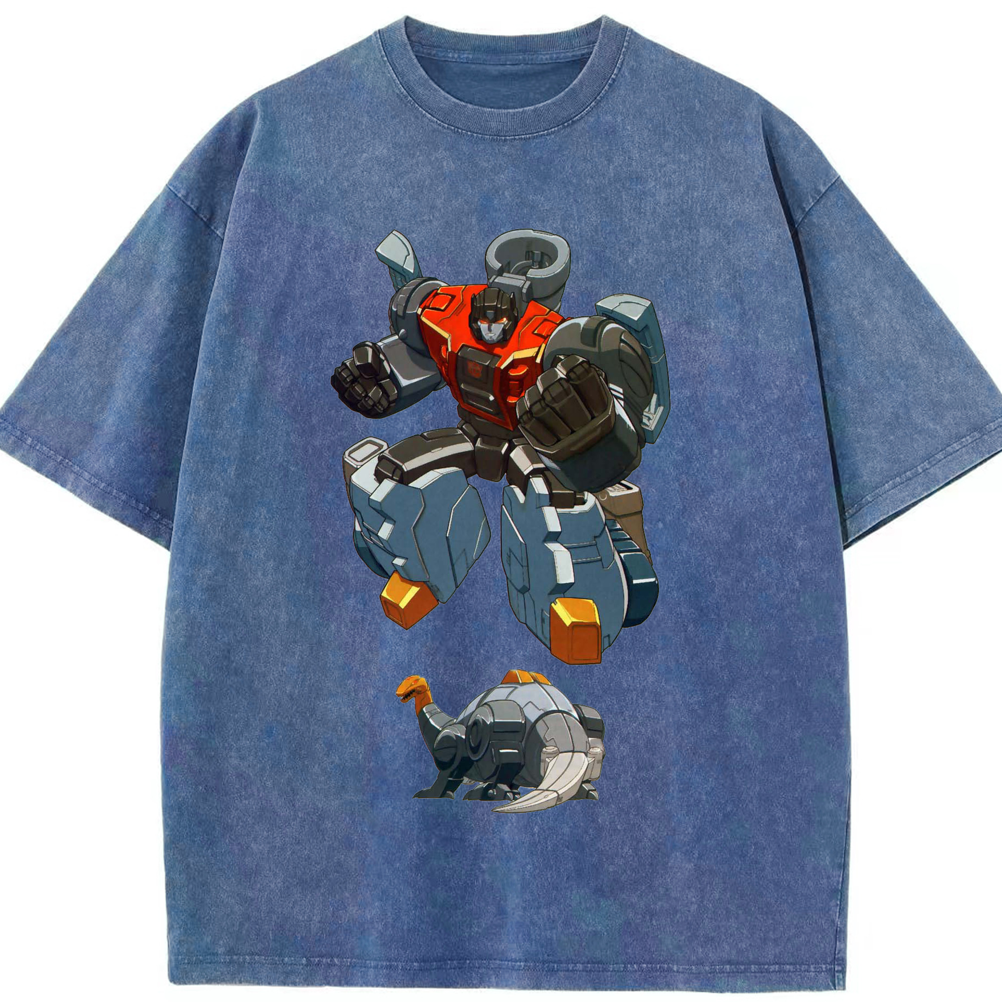 （画像用）  綿100% ヴィンテージ風 半袖Tシャツ（フロントプリント）