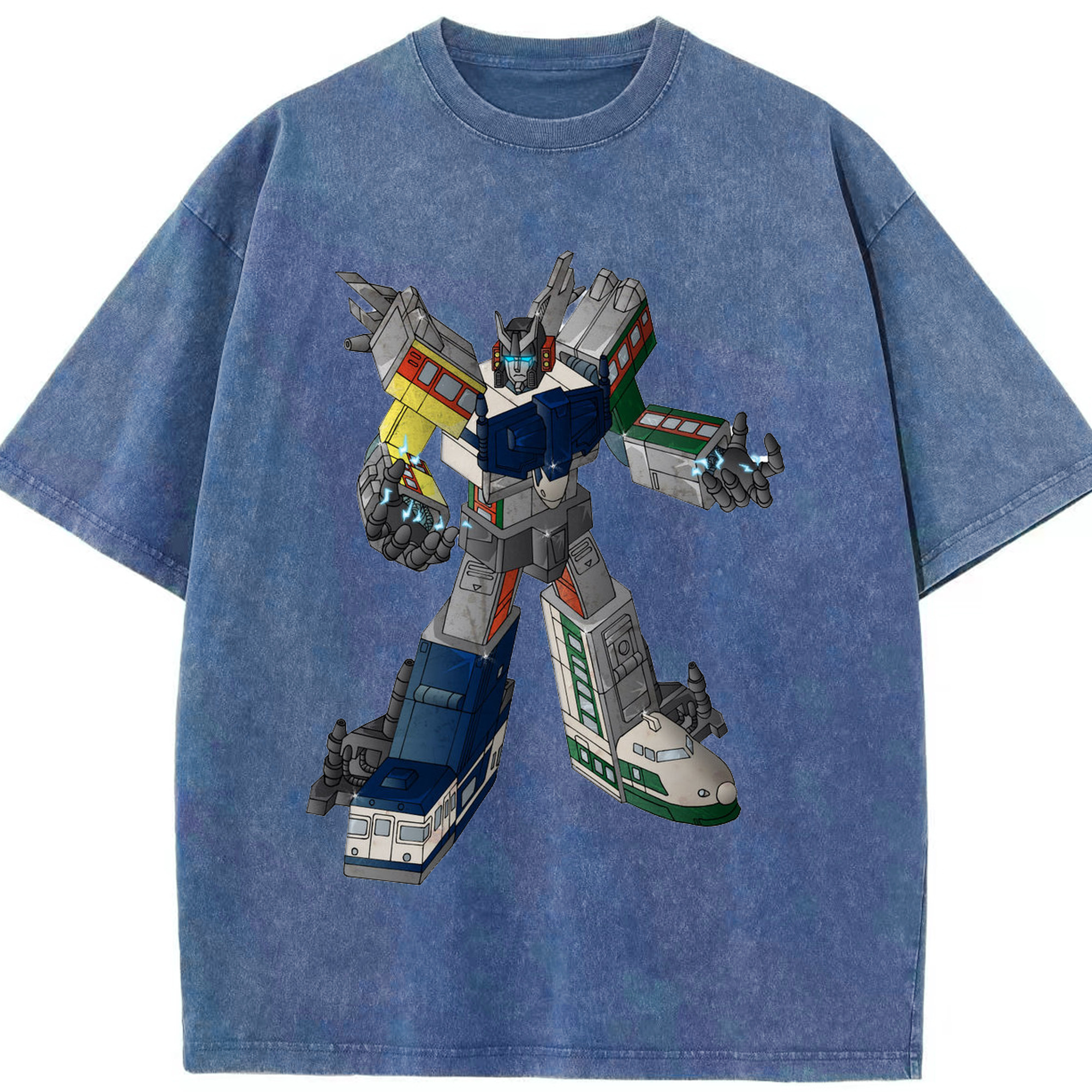 （画像用）  綿100% ヴィンテージ風 半袖Tシャツ（フロントプリント）