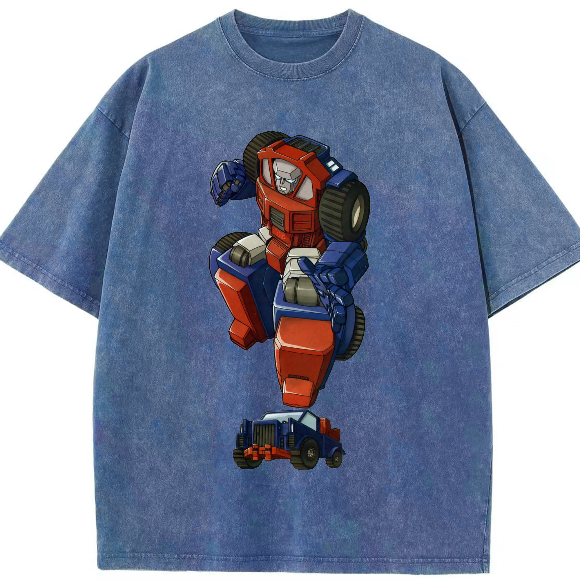 （画像用）  綿100% ヴィンテージ風 半袖Tシャツ（フロントプリント）