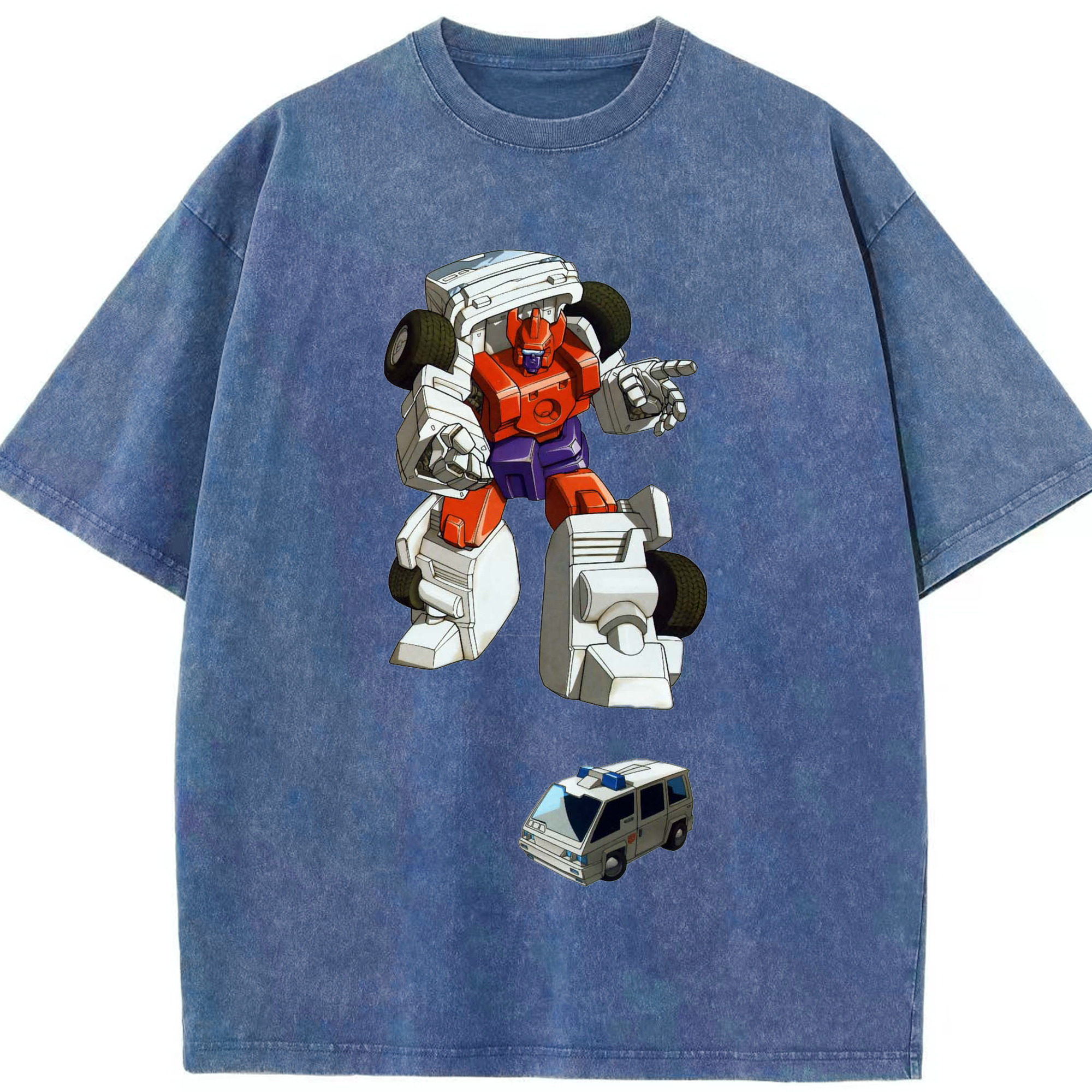 （画像用）  綿100% ヴィンテージ風 半袖Tシャツ（フロントプリント）