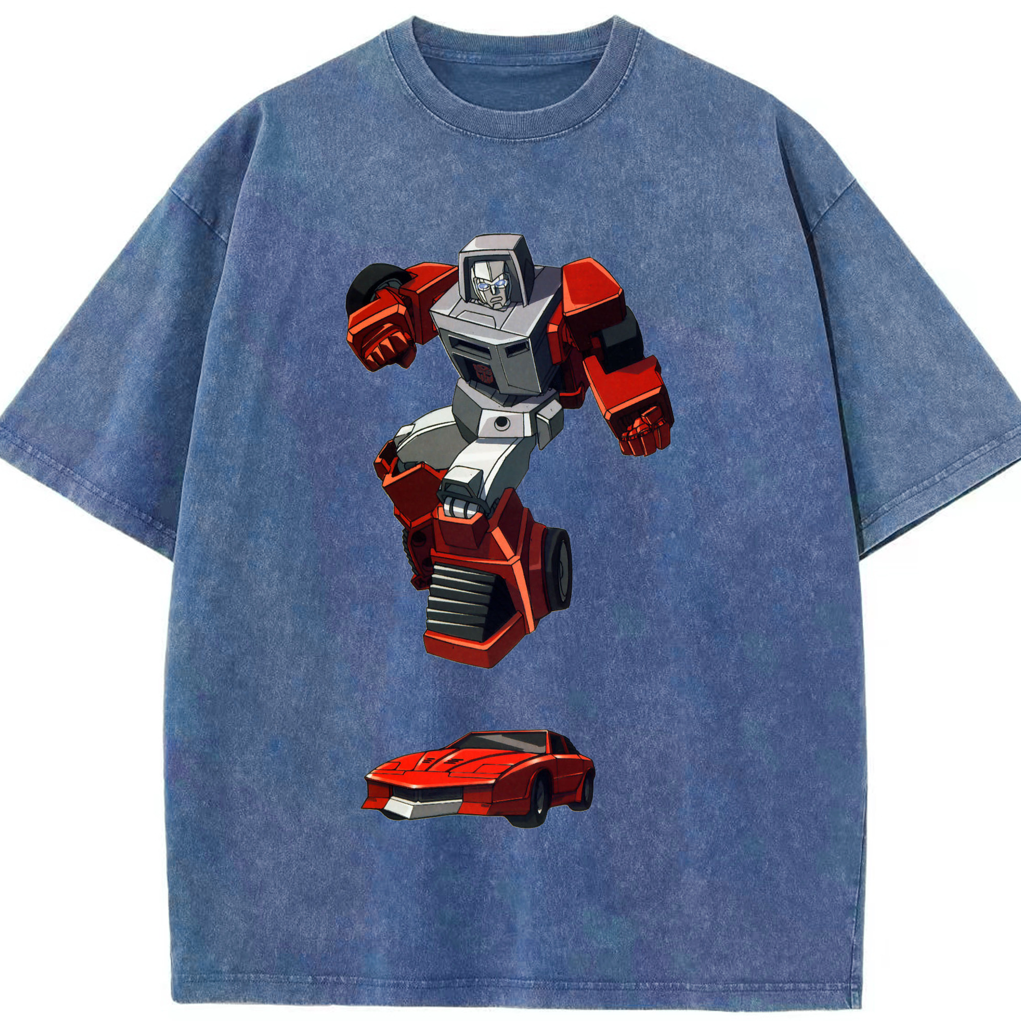 （画像用）  綿100% ヴィンテージ風 半袖Tシャツ（フロントプリント）