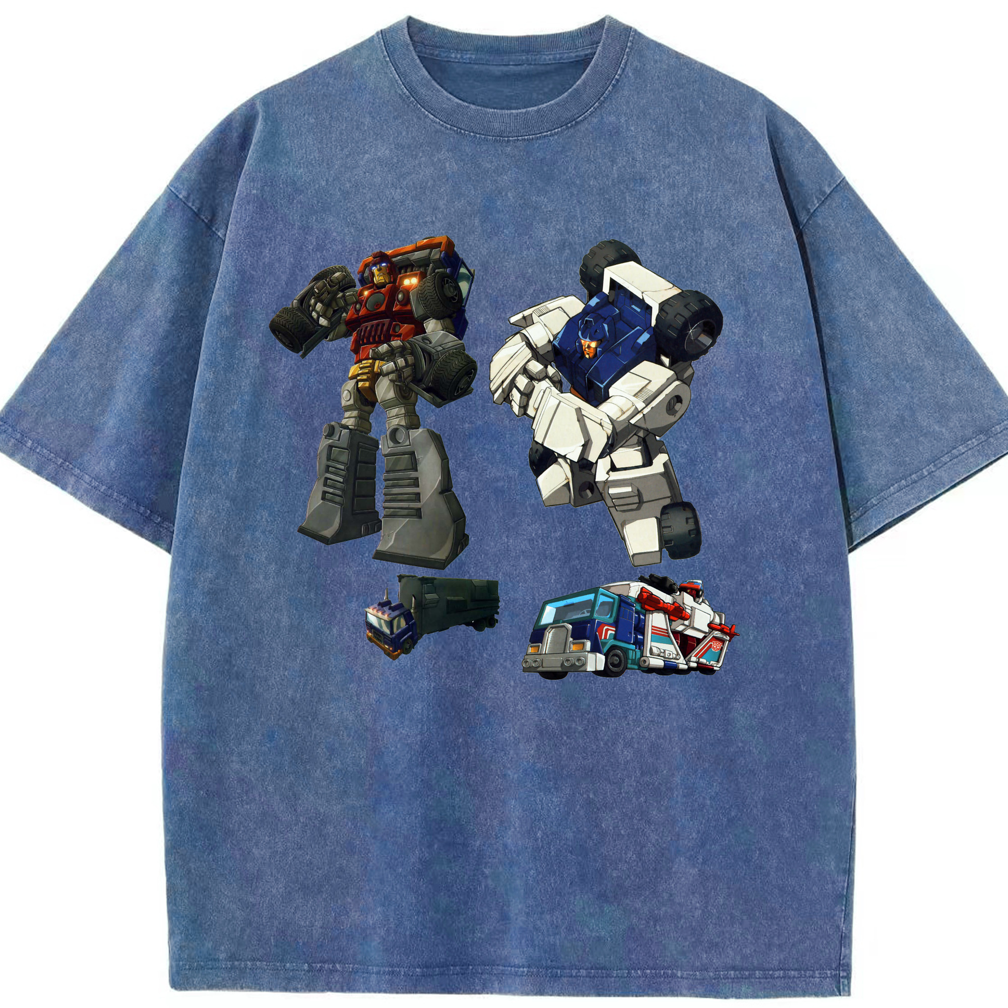 （画像用）  綿100% ヴィンテージ風 半袖Tシャツ（フロントプリント）