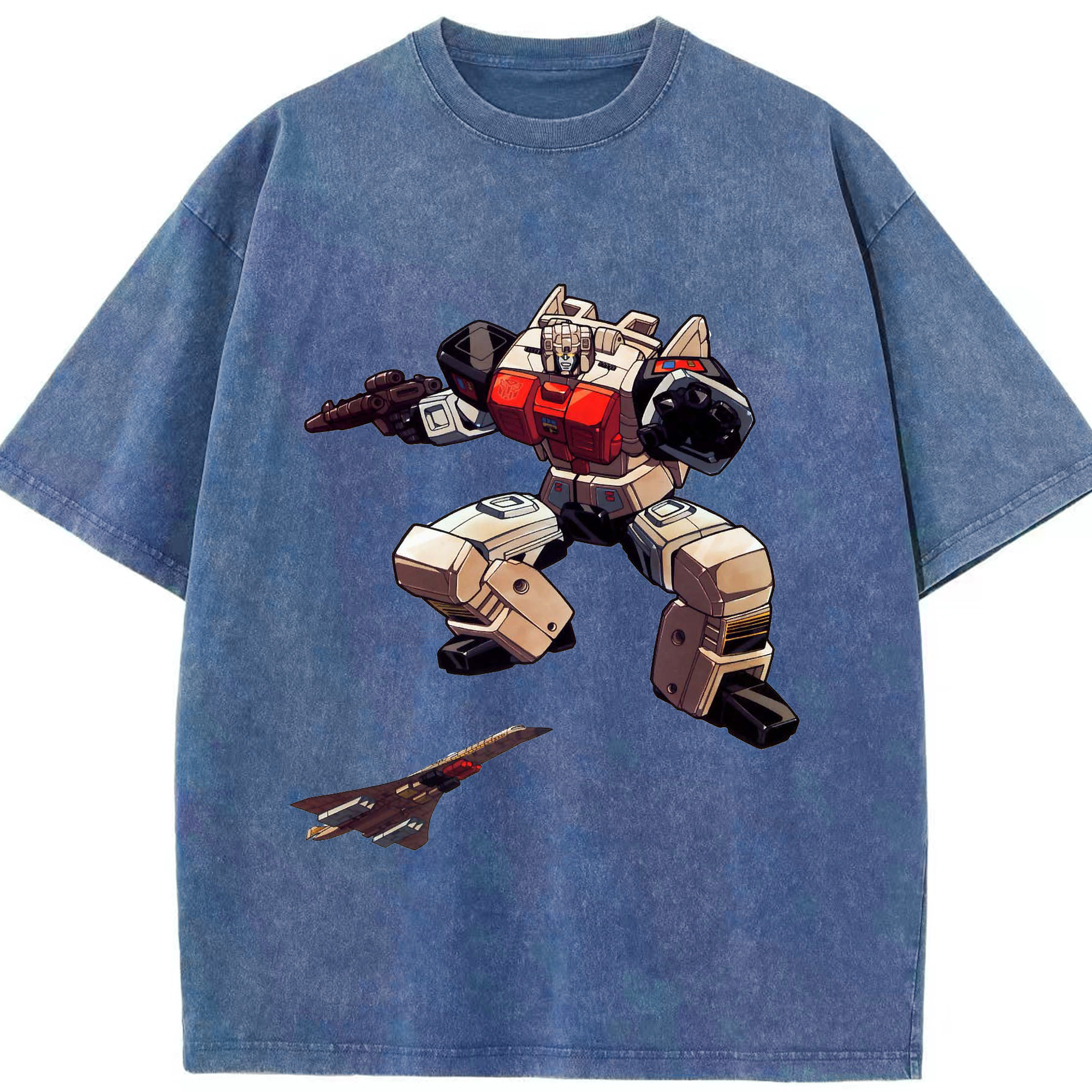 （画像用）  綿100% ヴィンテージ風 半袖Tシャツ（フロントプリント）