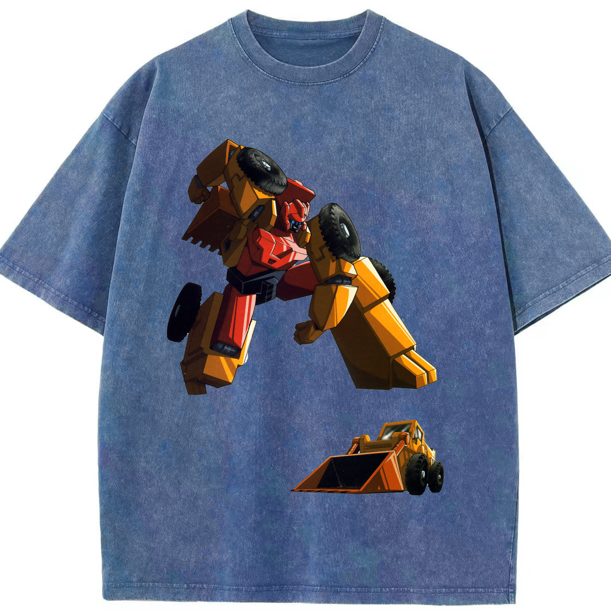 （画像用）  綿100% ヴィンテージ風 半袖Tシャツ（フロントプリント）