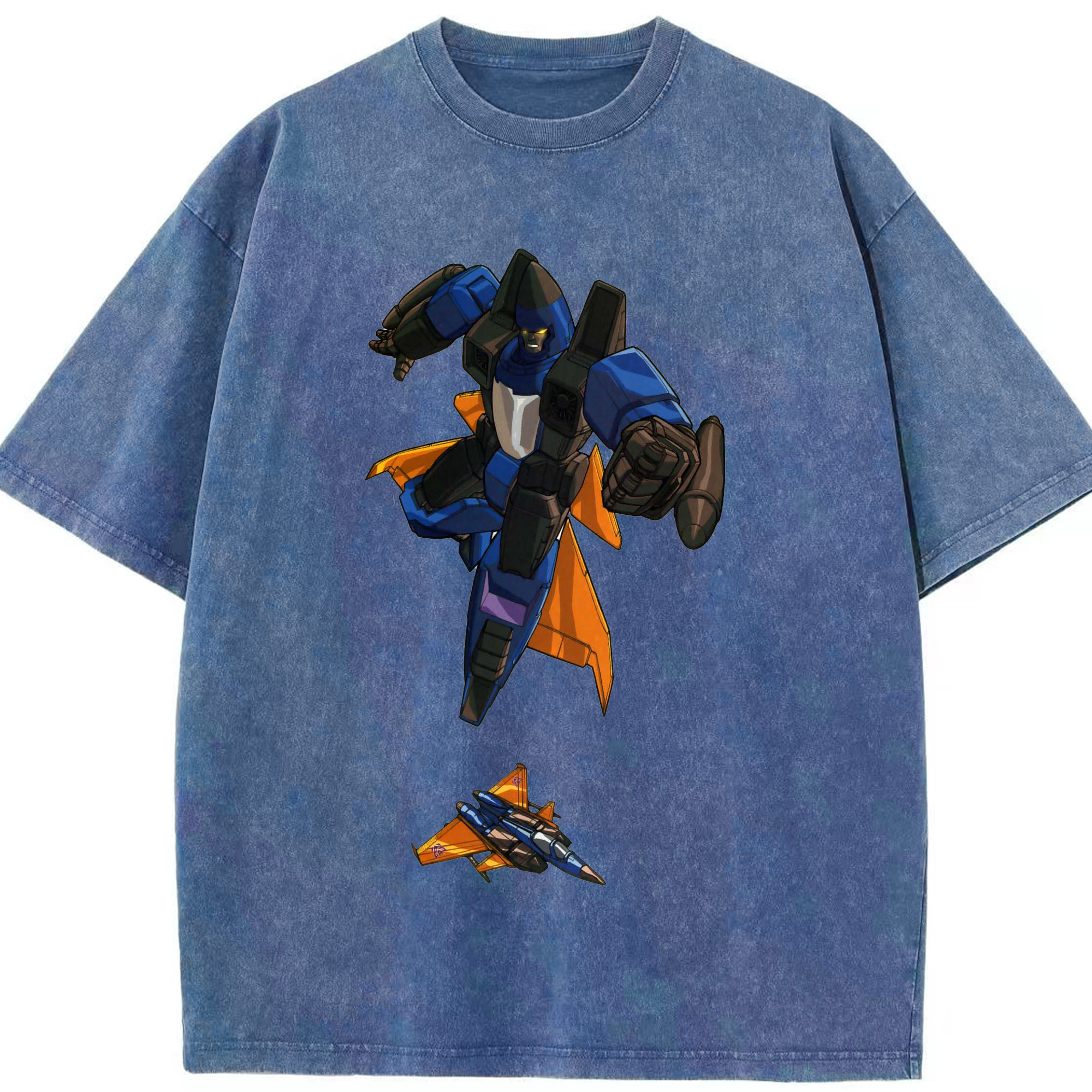 （画像用）  綿100% ヴィンテージ風 半袖Tシャツ（フロントプリント）