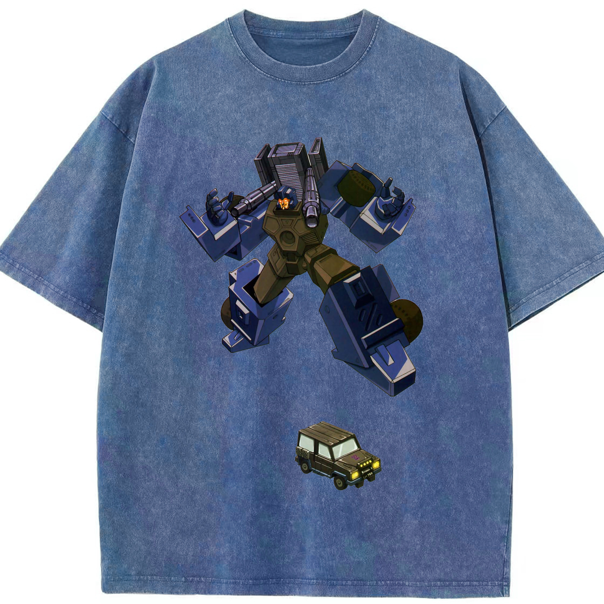 （画像用）  綿100% ヴィンテージ風 半袖Tシャツ（フロントプリント）