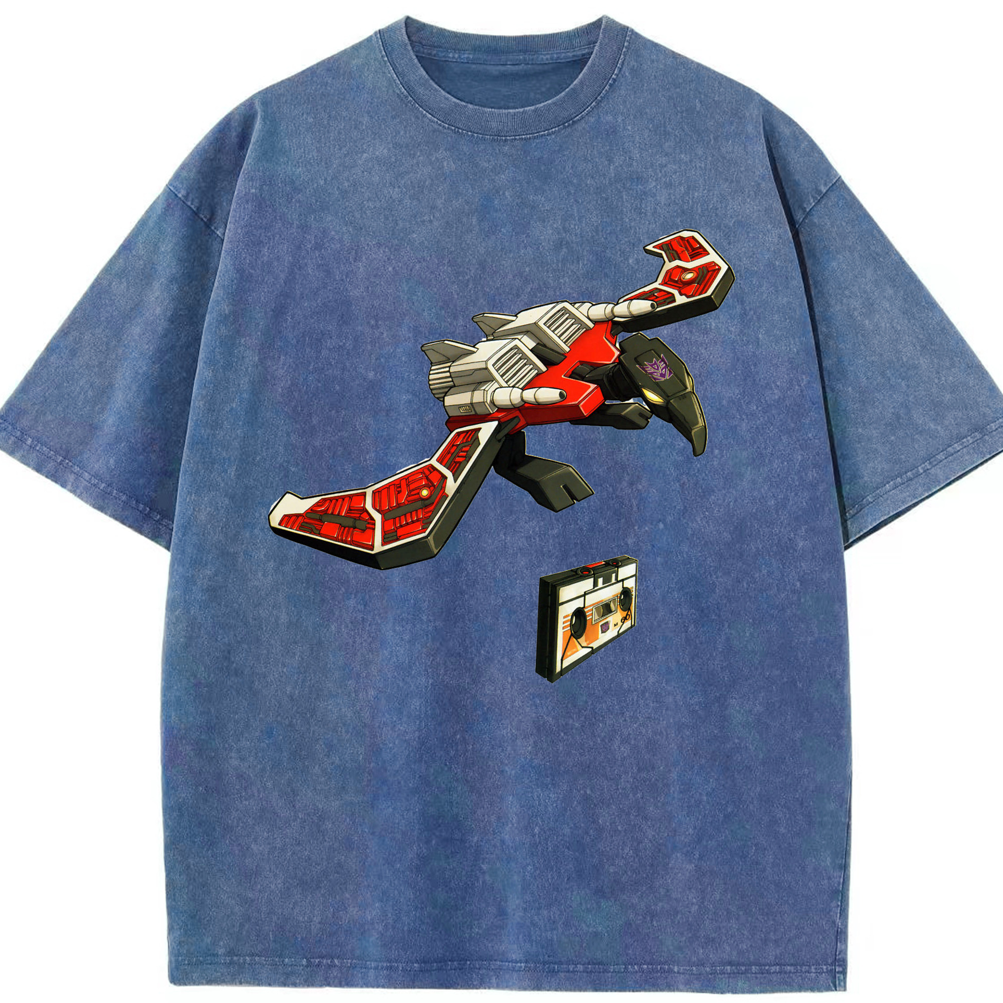 （画像用）  綿100% ヴィンテージ風 半袖Tシャツ（フロントプリント）