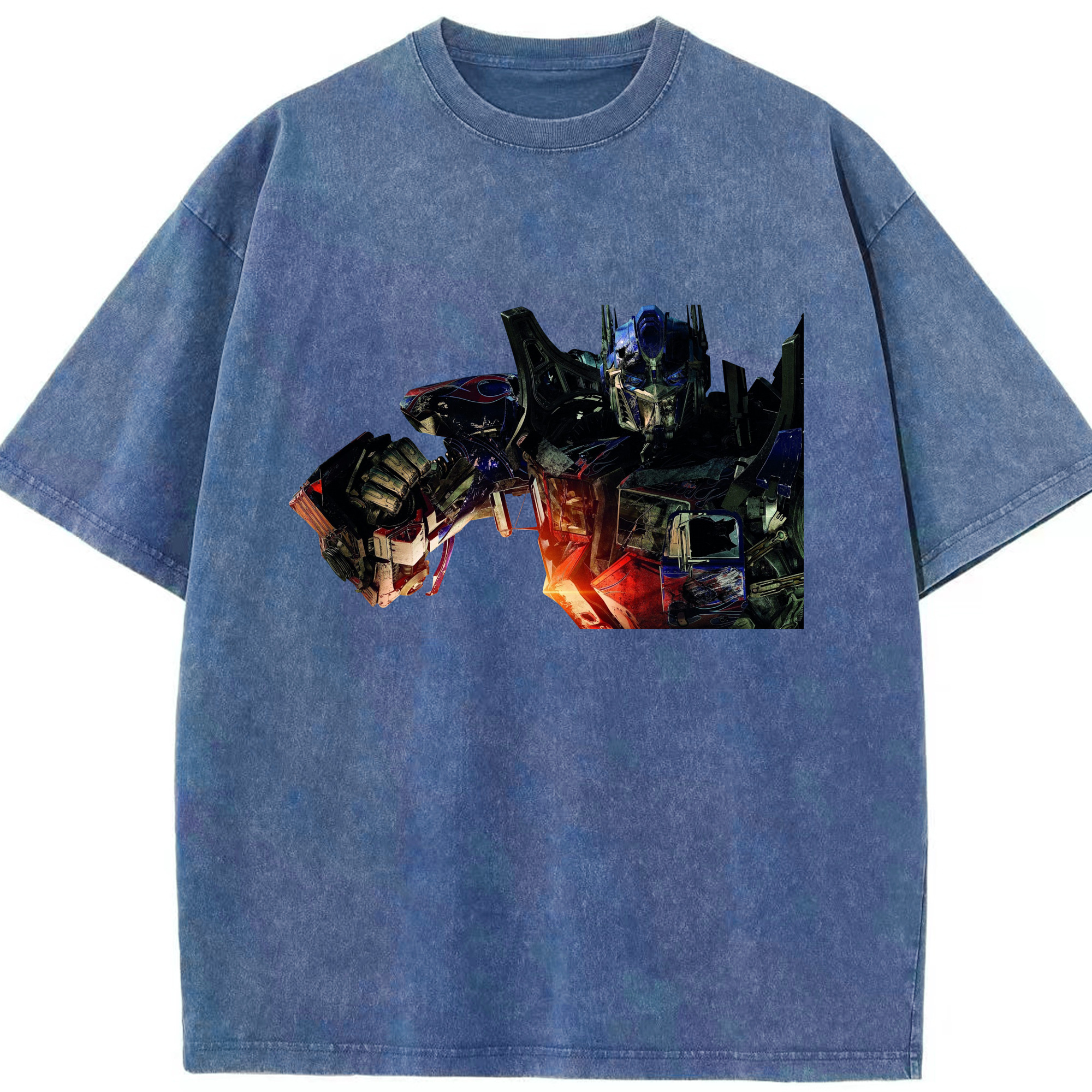 （画像用）  綿100% ヴィンテージ風 半袖Tシャツ（フロントプリント）