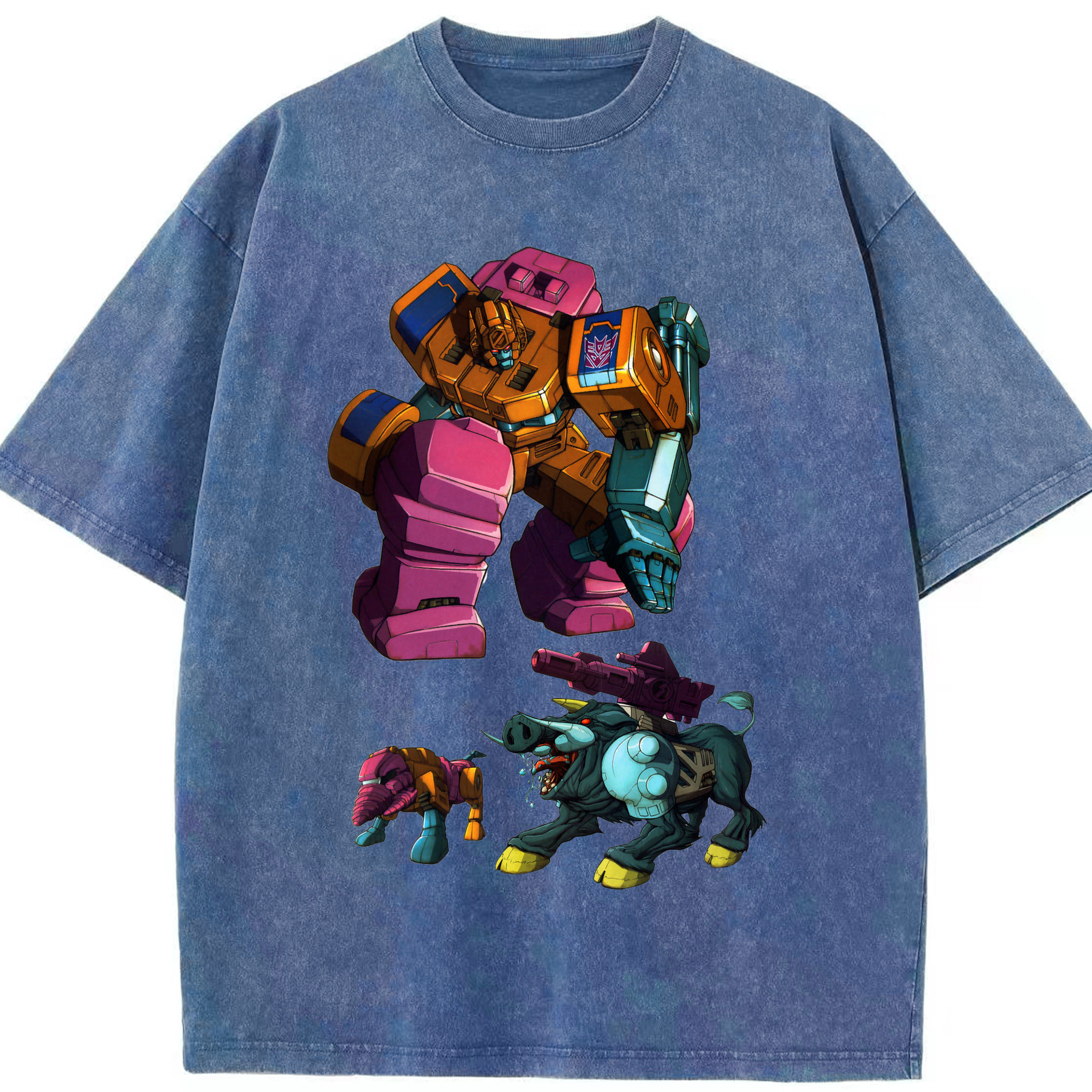 （画像用）  綿100% ヴィンテージ風 半袖Tシャツ（フロントプリント）