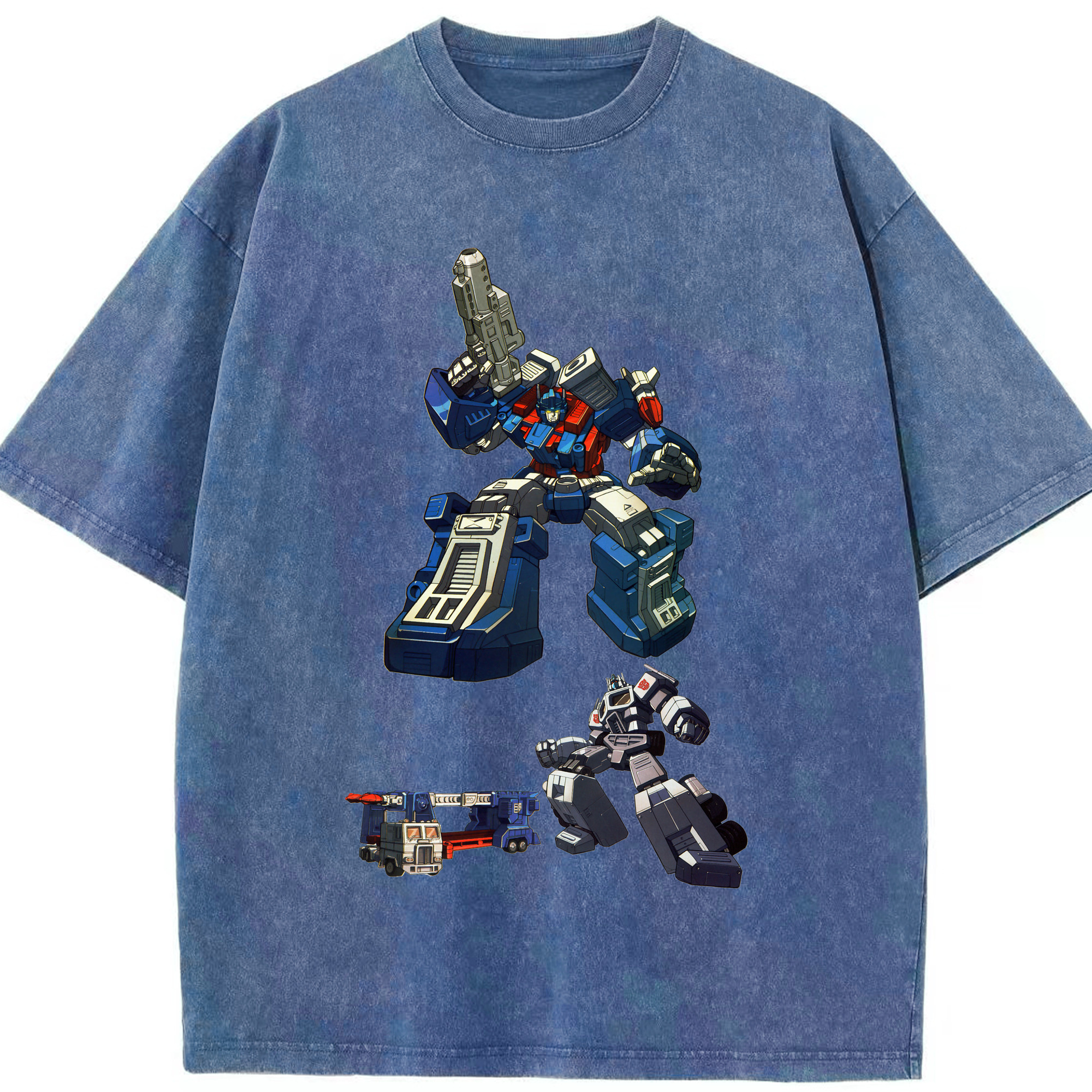 （画像用）  綿100% ヴィンテージ風 半袖Tシャツ（フロントプリント）