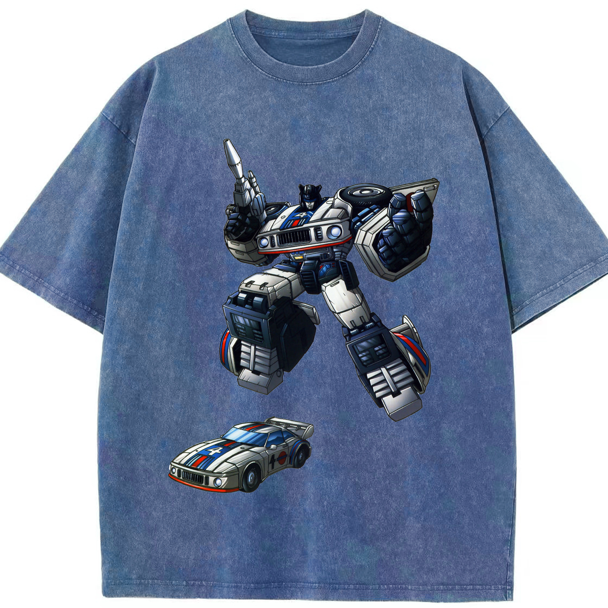 （画像用）  綿100% ヴィンテージ風 半袖Tシャツ（フロントプリント）