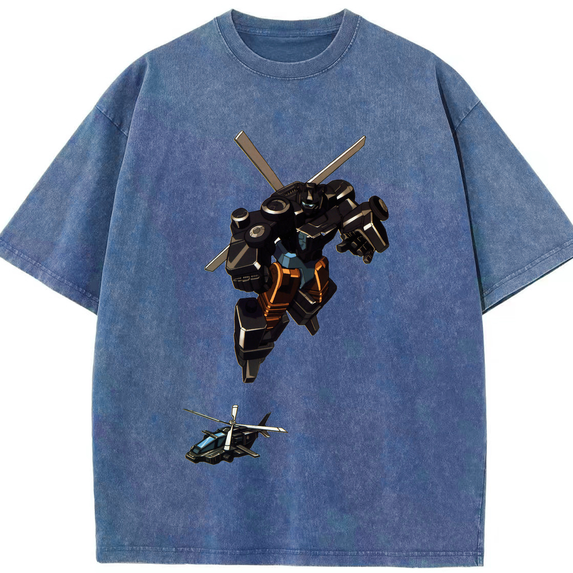 （画像用）  綿100% ヴィンテージ風 半袖Tシャツ（フロントプリント）