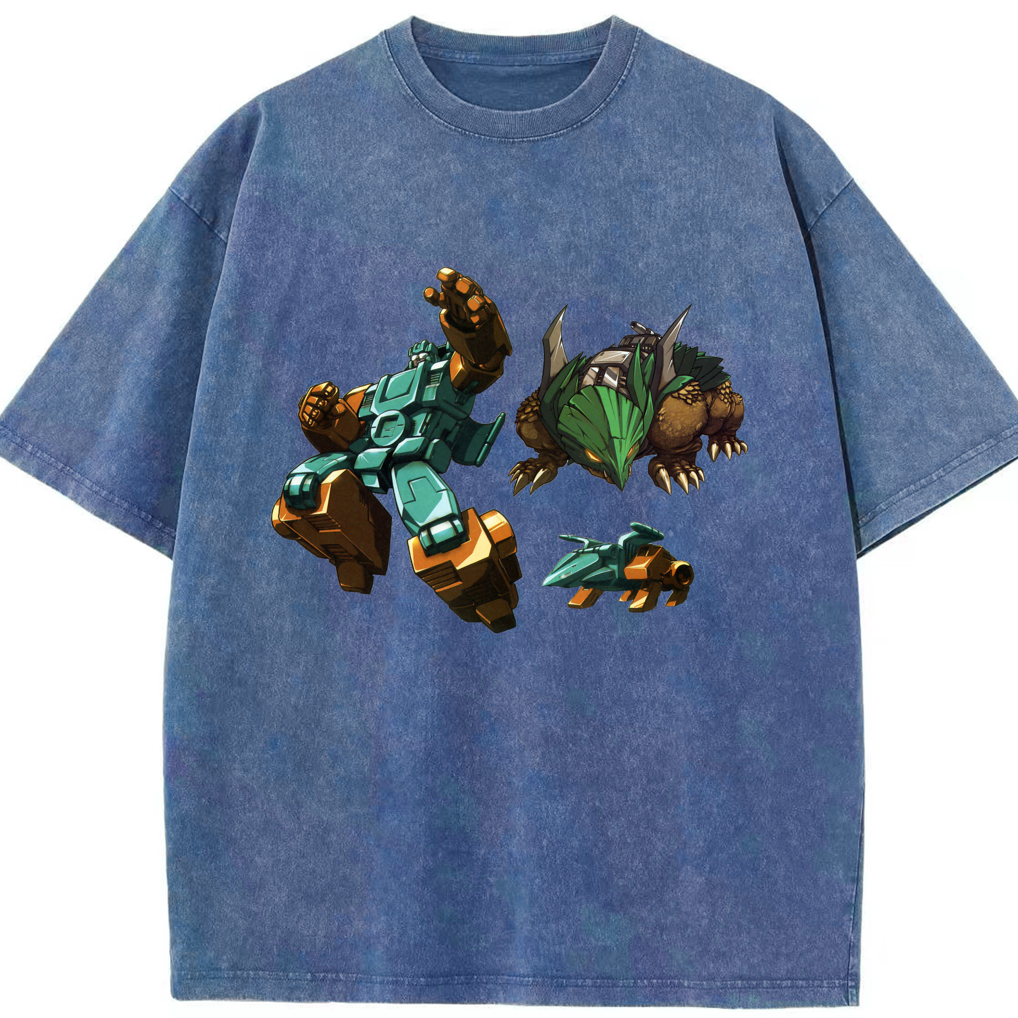 （画像用）  綿100% ヴィンテージ風 半袖Tシャツ（フロントプリント）