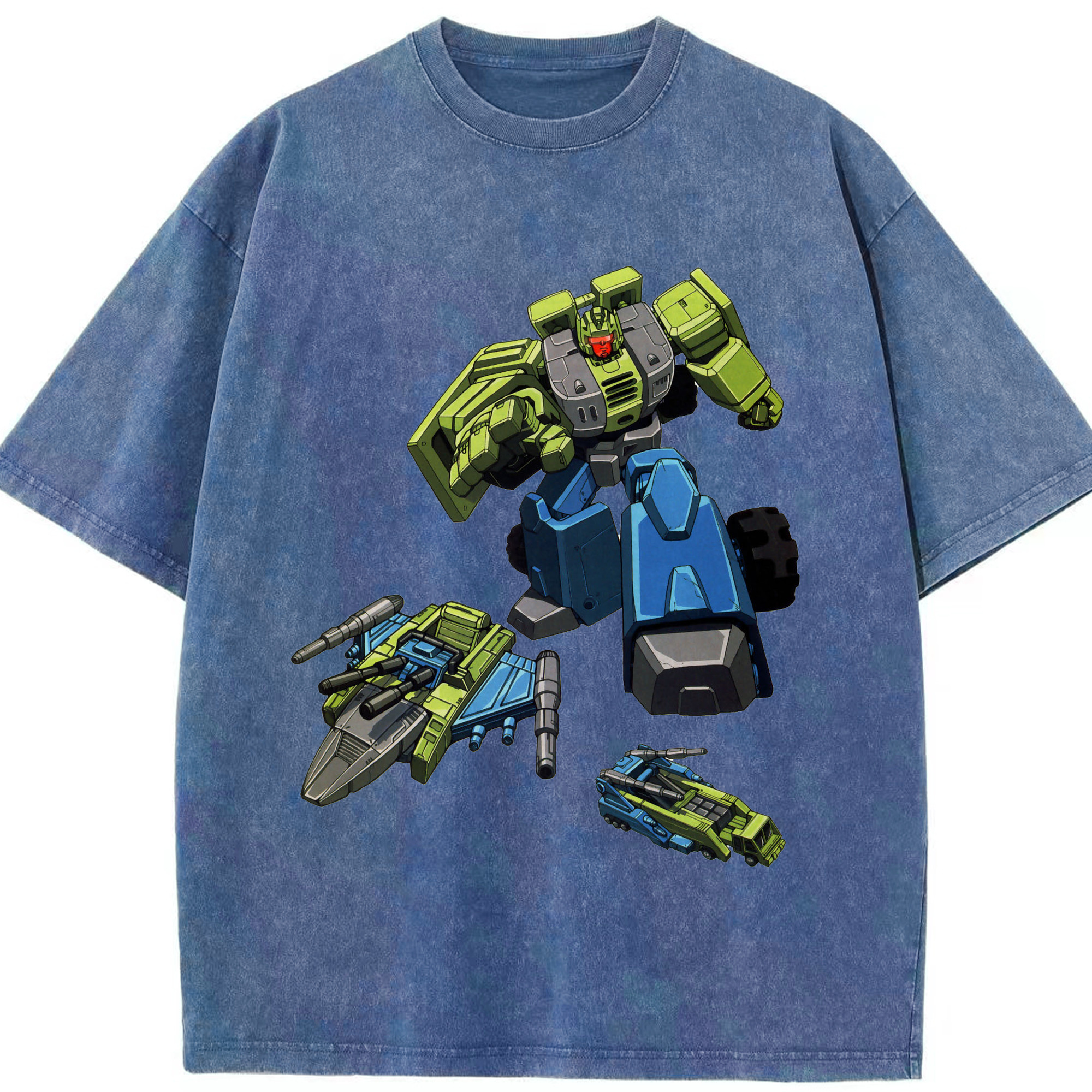 （画像用）  綿100% ヴィンテージ風 半袖Tシャツ（フロントプリント）