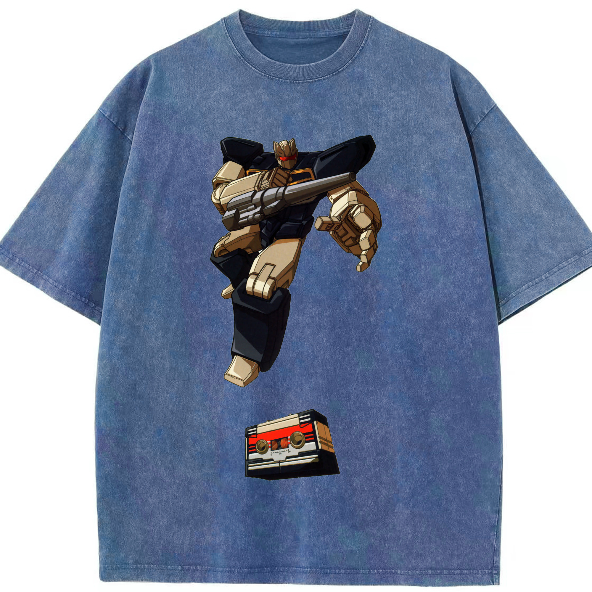 （画像用）  綿100% ヴィンテージ風 半袖Tシャツ（フロントプリント）