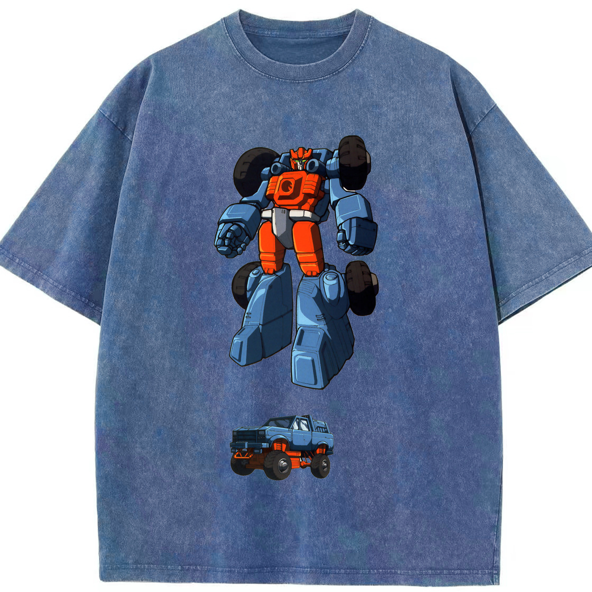 （画像用）  綿100% ヴィンテージ風 半袖Tシャツ（フロントプリント）