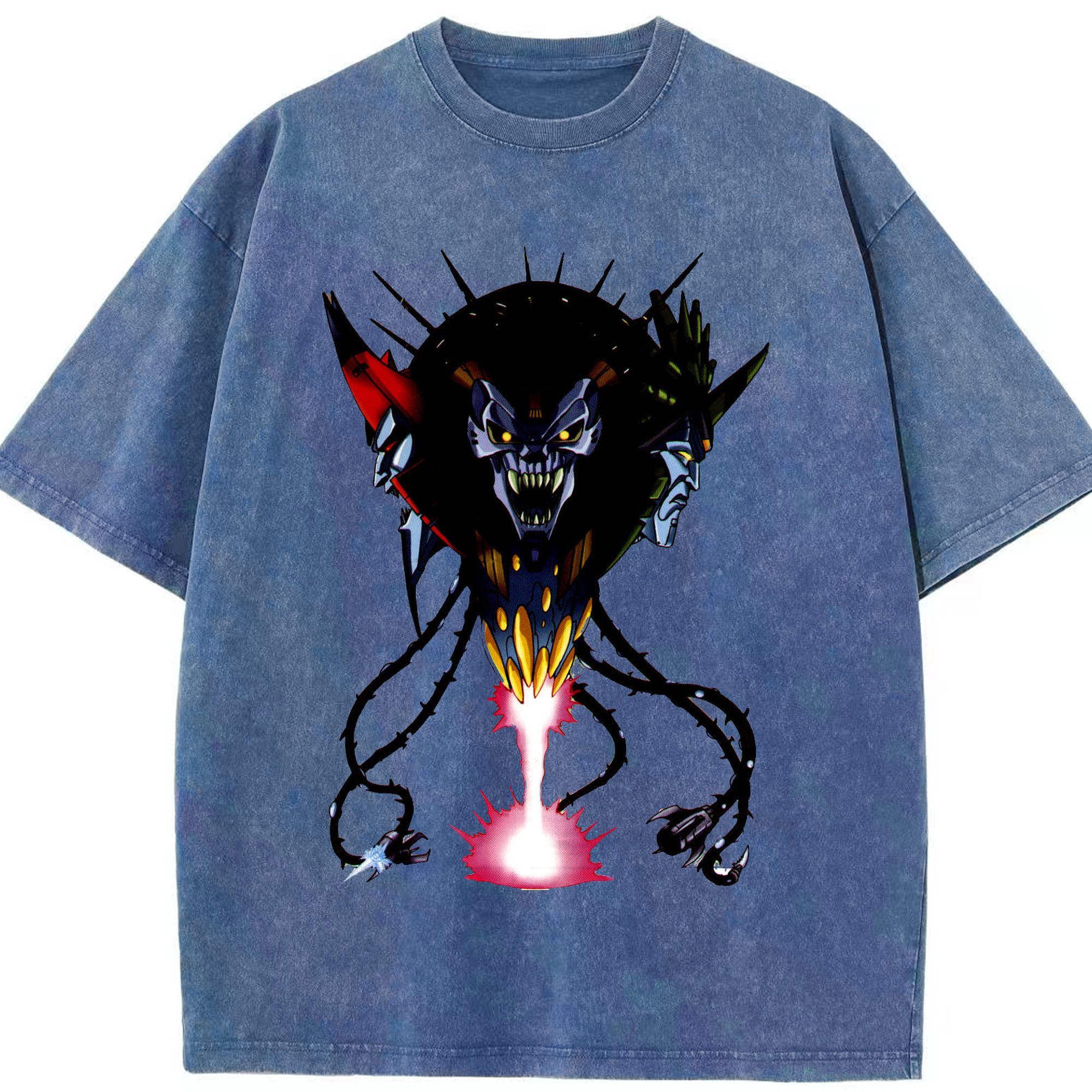 （画像用）  綿100% ヴィンテージ風 半袖Tシャツ（フロントプリント）