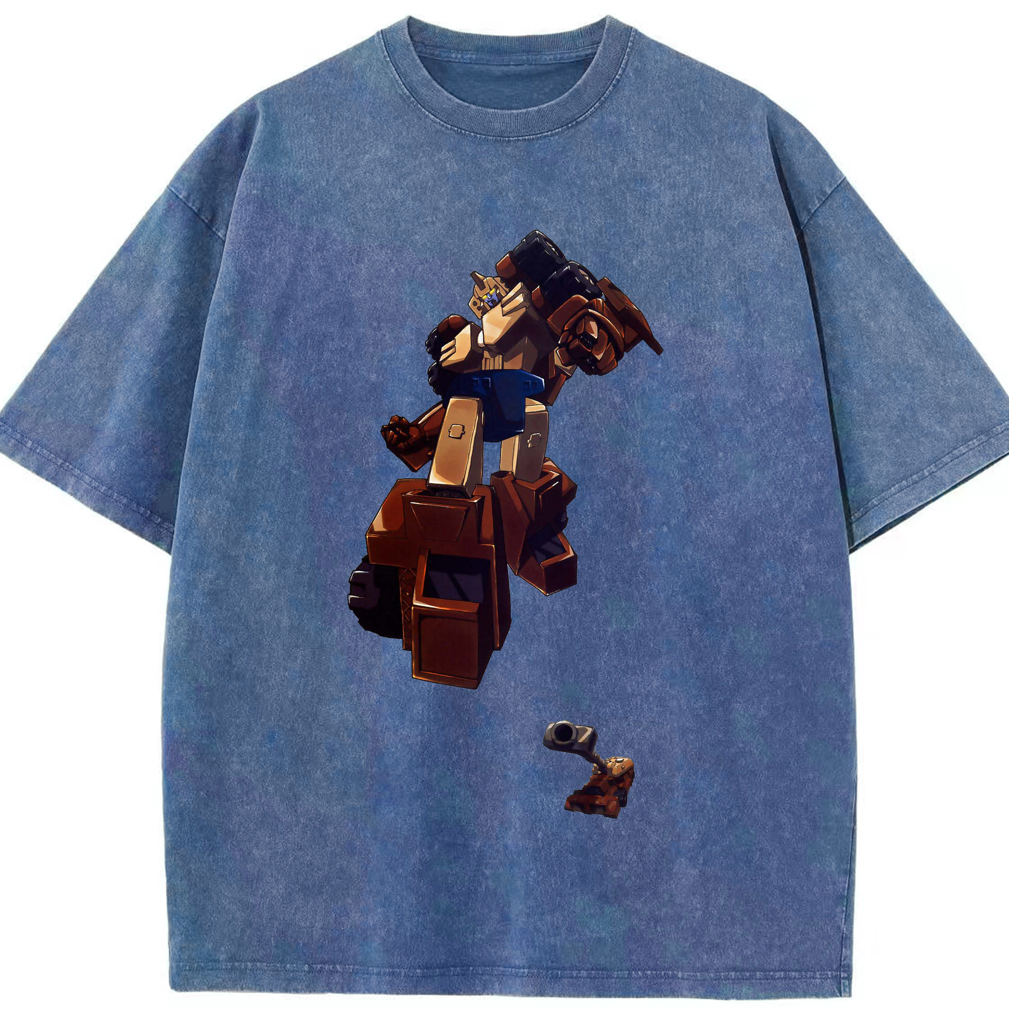 （画像用）  綿100% ヴィンテージ風 半袖Tシャツ（フロントプリント）