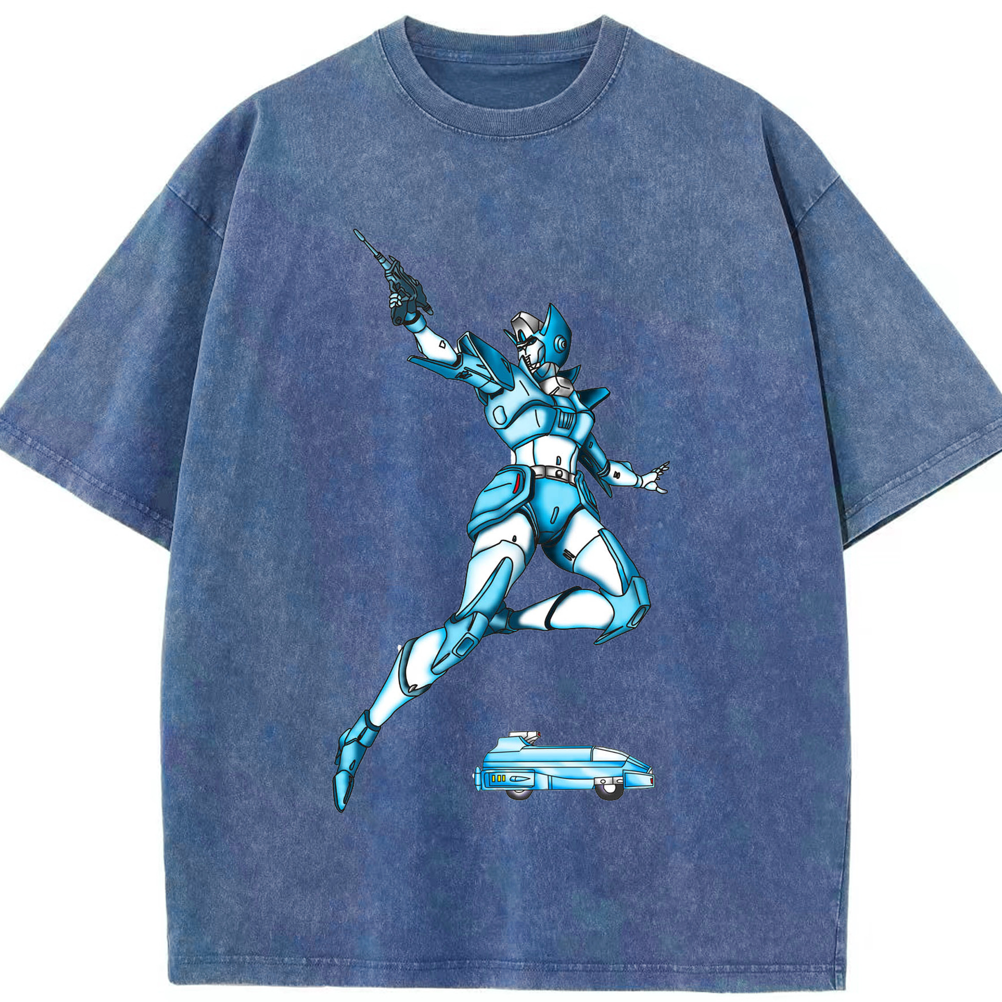 （画像用）  綿100% ヴィンテージ風 半袖Tシャツ（フロントプリント）