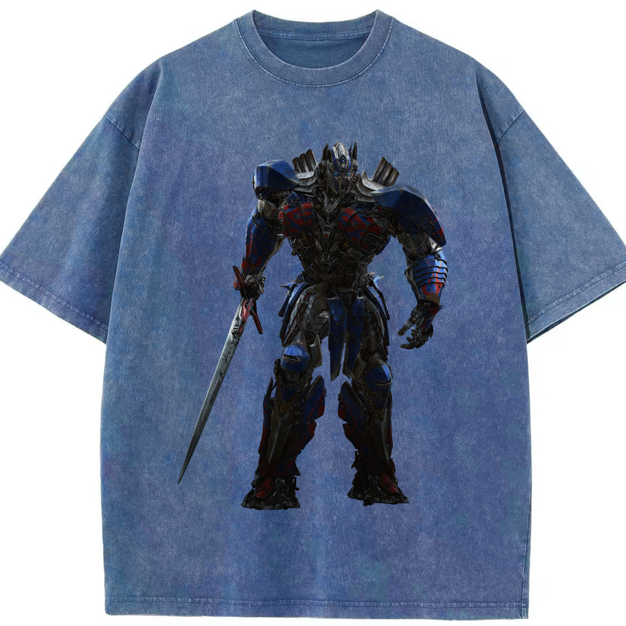 （画像用）  綿100% ヴィンテージ風 半袖Tシャツ（フロントプリント）