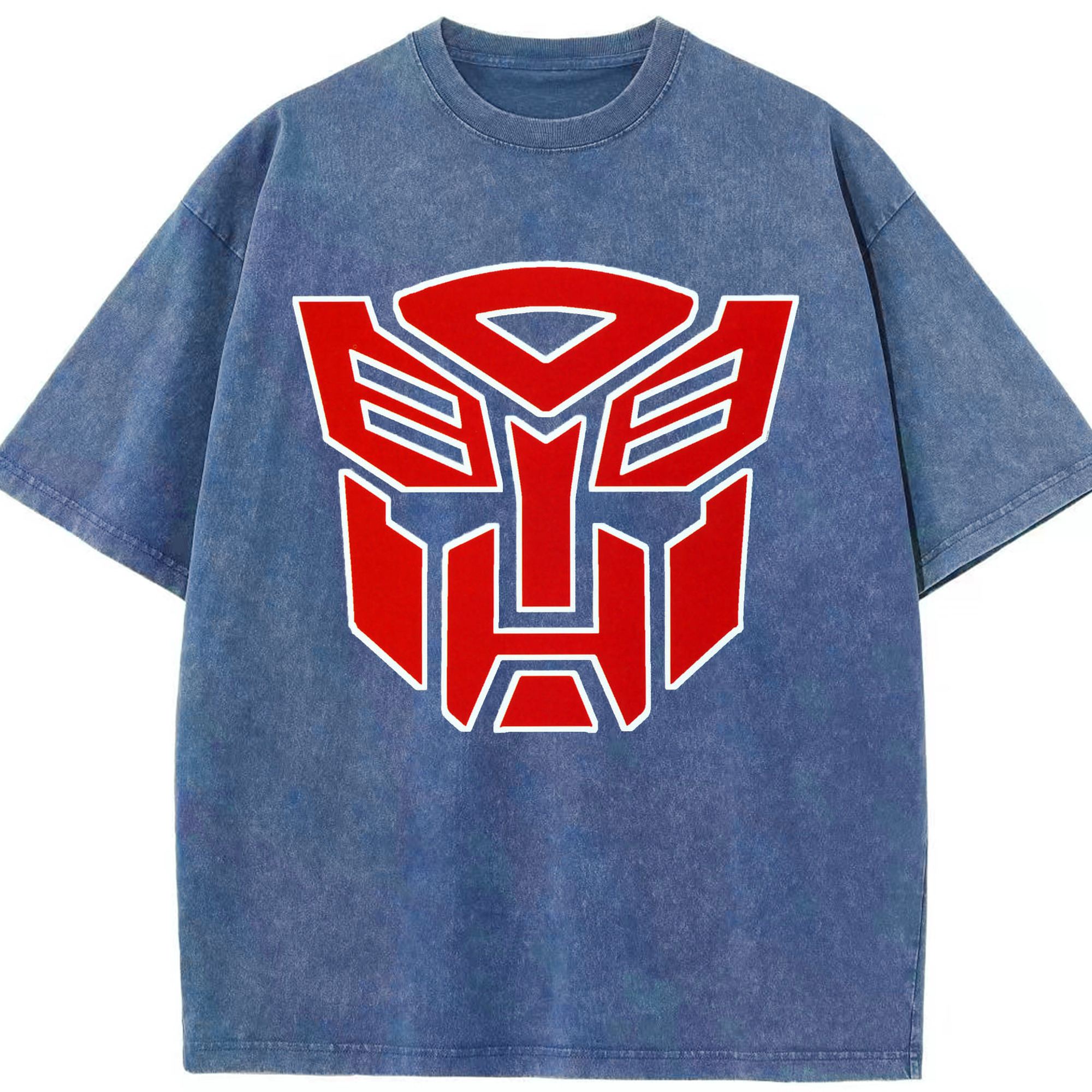 （画像用）  綿100% ヴィンテージ風 半袖Tシャツ（フロントプリント）